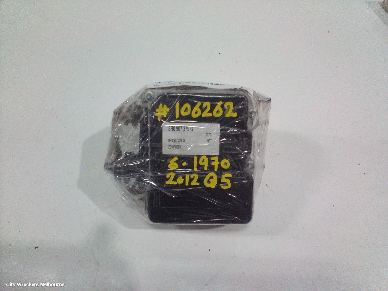 AUDI Q5 ABS PUMP/MODULATOR, 8R, P/N 8R0907379G, 03/2009 - 01/2017