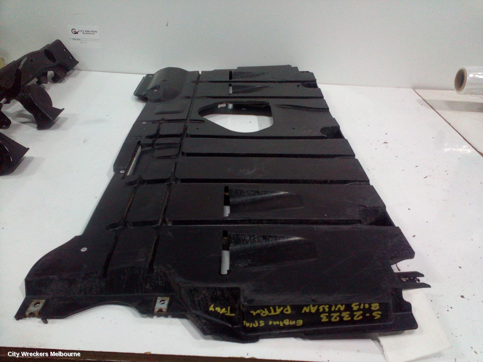 NISSAN PATROL ENGINE COVER, PETROL, 5.6, VK56VD, Y62, 11/2012 ONWARDS