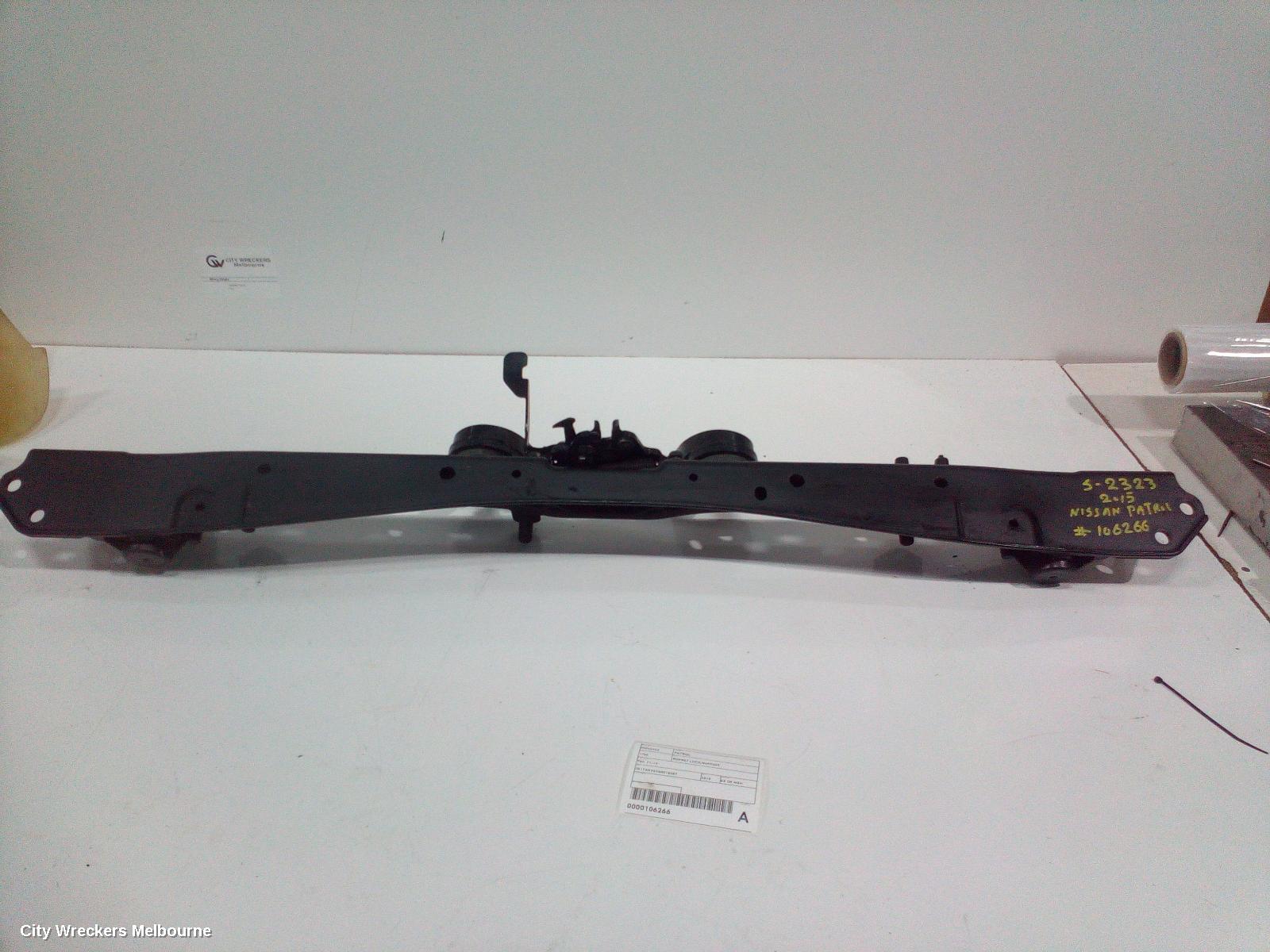 NISSAN PATROL BONNET LOCK/SUPPORT, Y62, 11/2012 ONWARDS