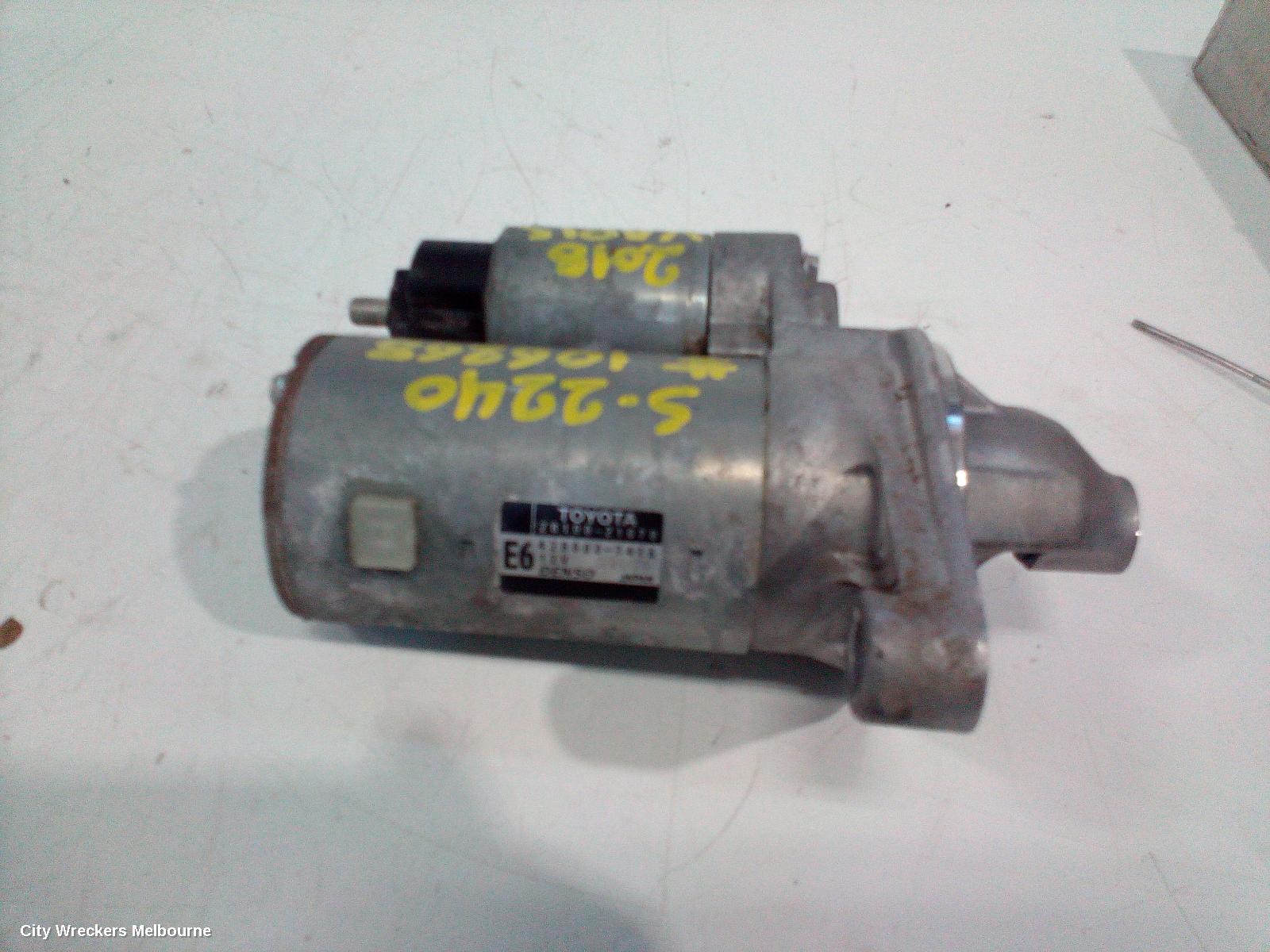TOYOTA YARIS STARTER, 1.3/1.5, 2NZ/1NZ, NCP13#, 08/2011 - 12/2019