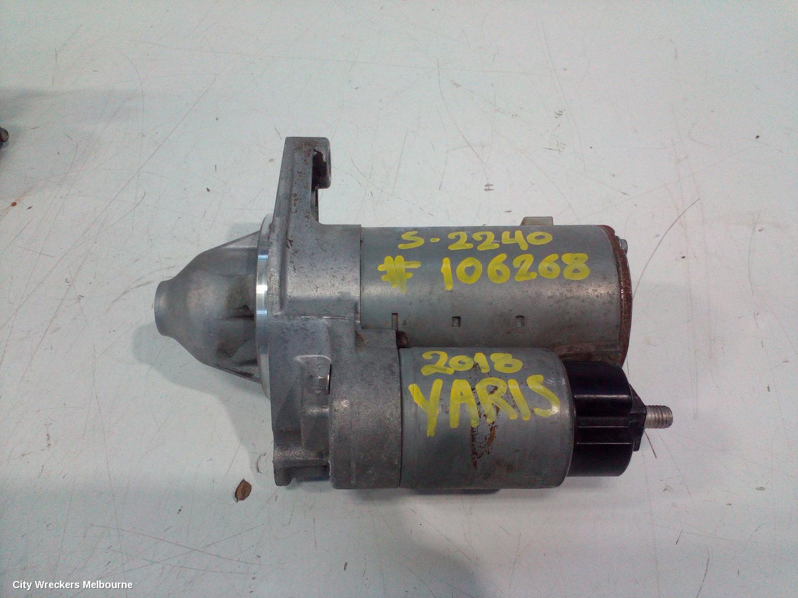 TOYOTA YARIS STARTER, 1.3/1.5, 2NZ/1NZ, NCP13#, 08/2011 - 12/2019