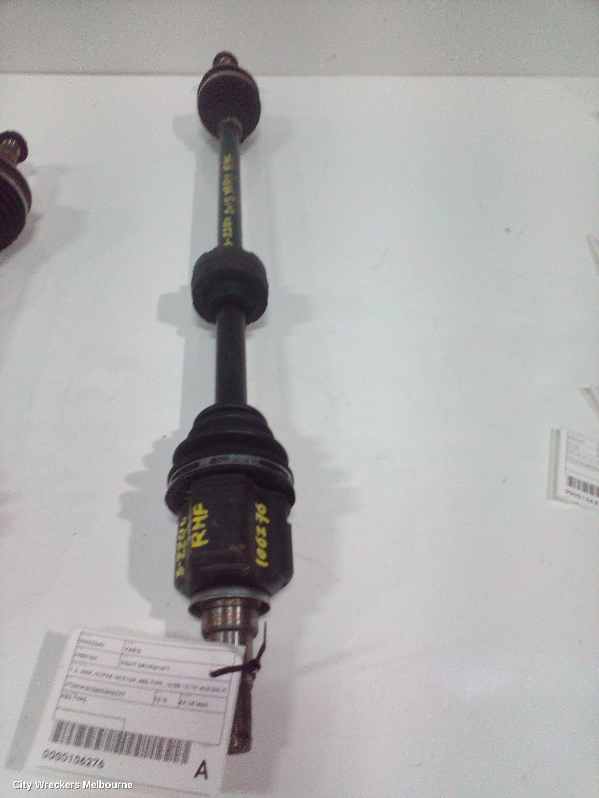 TOYOTA YARIS RIGHT DRIVESHAFT, 1.3, 2NZ, NCP9#-NCP13#, ABS TYPE, 10/2005 - 12/2019 (AUS ONLY)