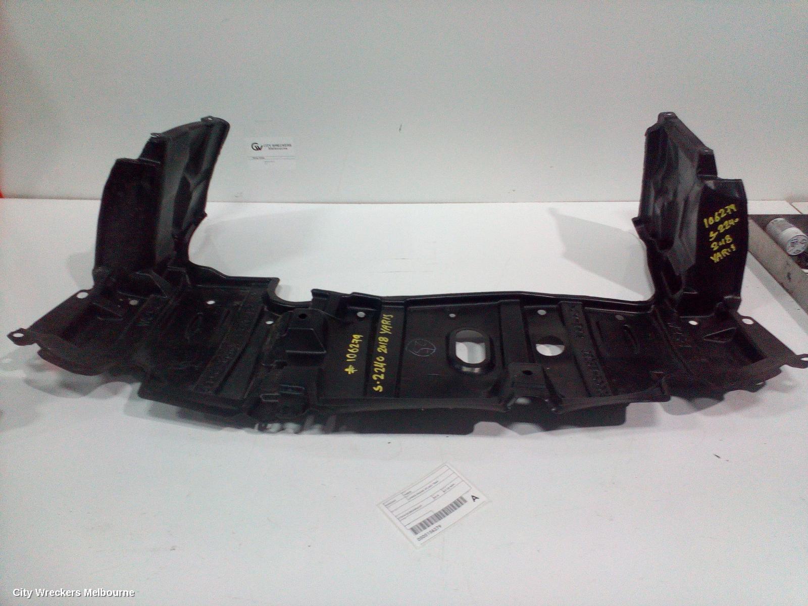 TOYOTA YARIS LOWER ENGINE SPLASH TRAY, NCP13#, FRONT BUMPER SPLASHTRAY, HATCH, 11/2011 - 01/2020