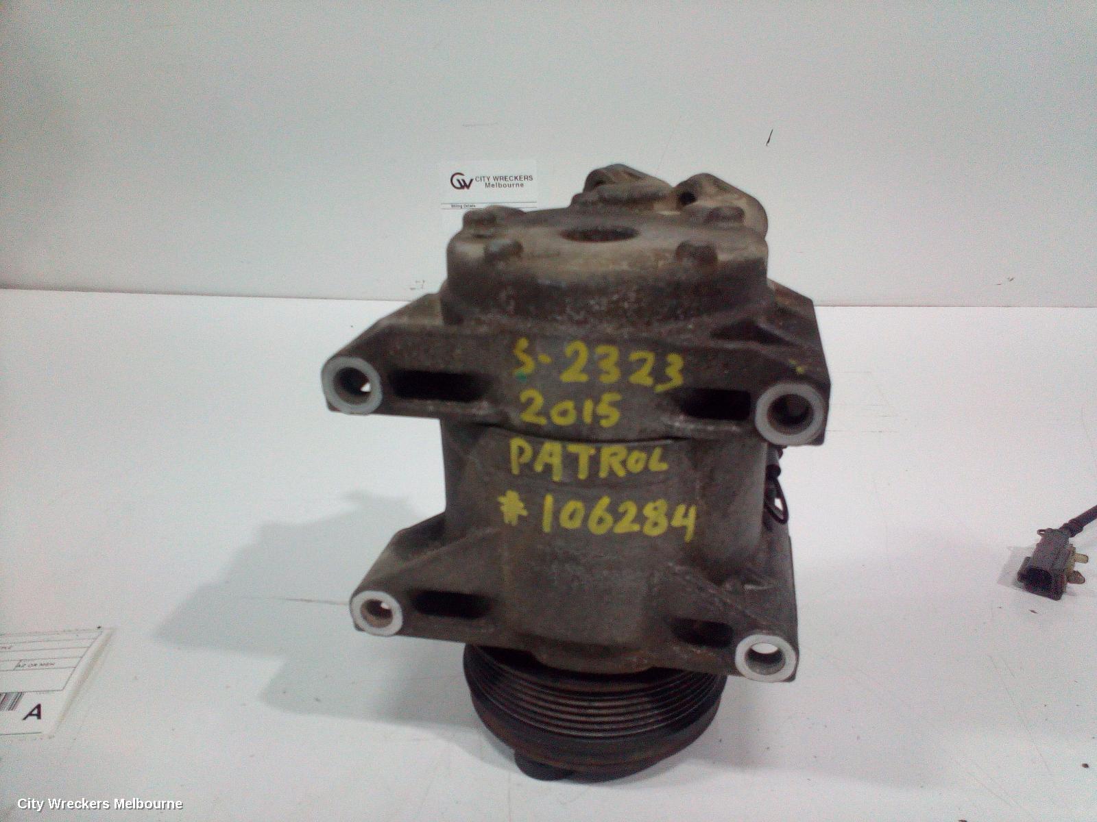 NISSAN PATROL A/C COMPRESSOR, Y62, PETROL, 5.6, VK56VD, 11/2012 ONWARDS