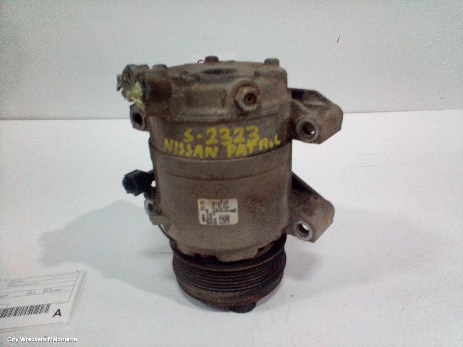 NISSAN PATROL A/C COMPRESSOR, Y62, PETROL, 5.6, VK56VD, 11/2012 ONWARDS