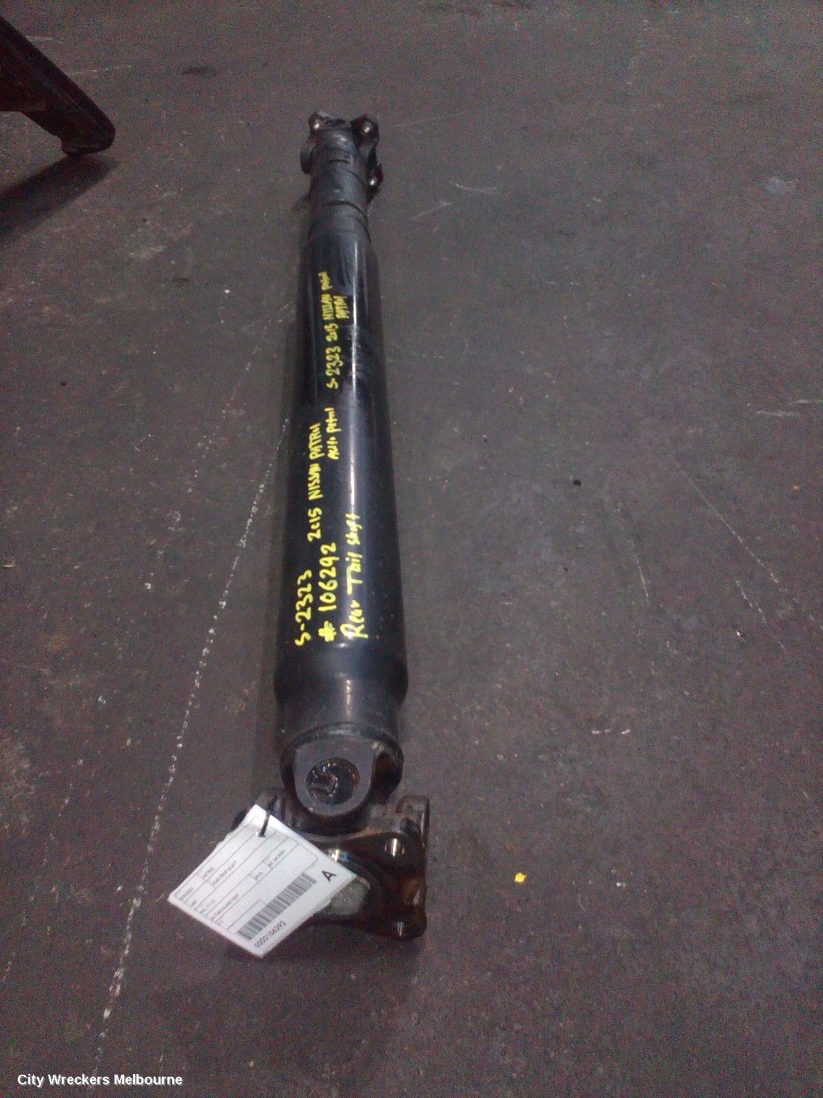NISSAN PATROL REAR DRIVE SHAFT, Y62, 11/2012 ONWARDS