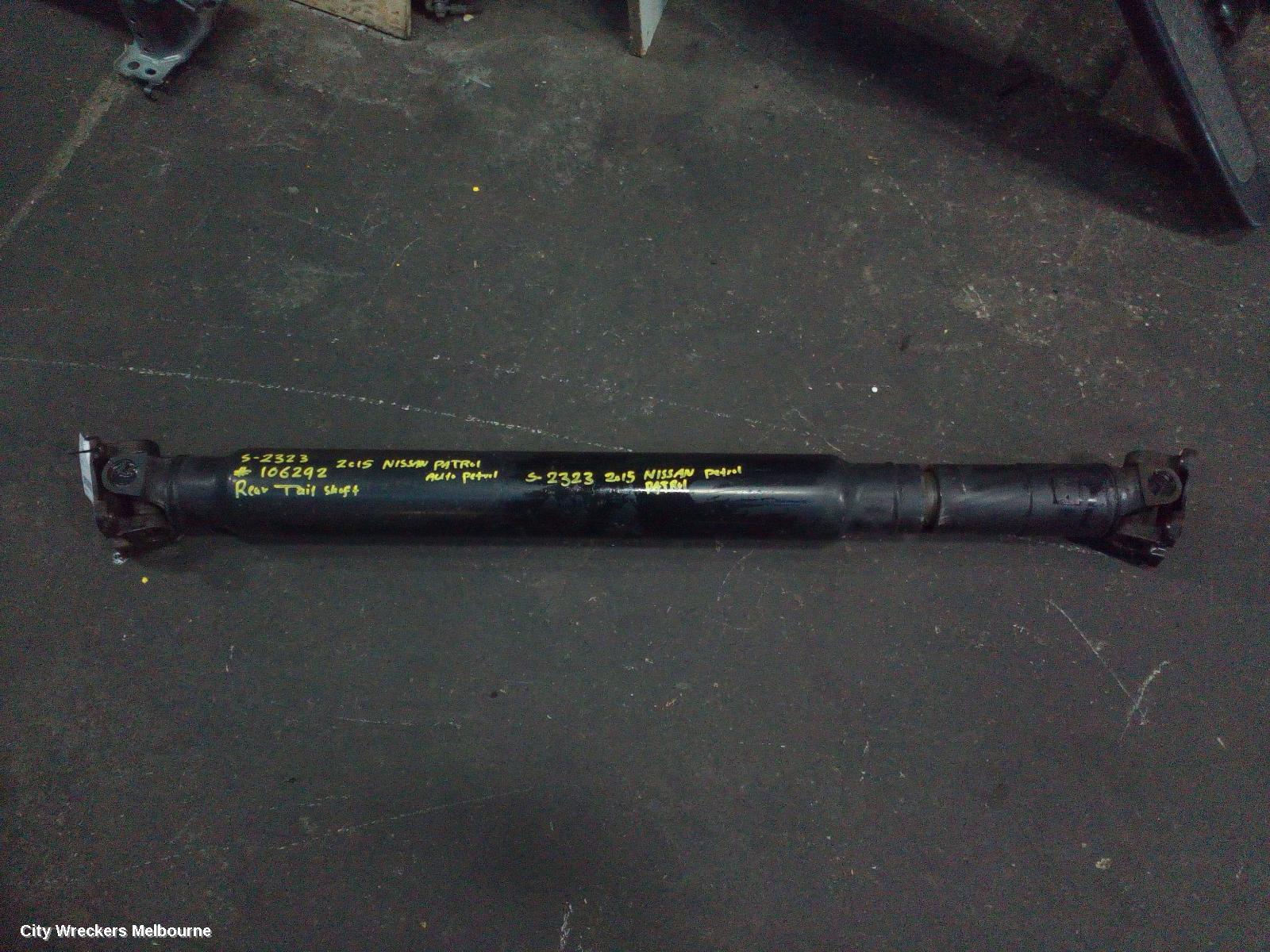 NISSAN PATROL REAR DRIVE SHAFT, Y62, 11/2012 ONWARDS