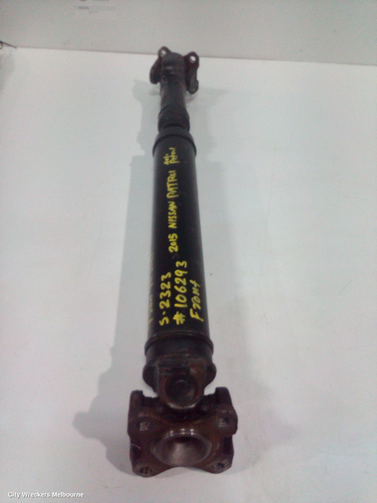 NISSAN PATROL FRONT PROP SHAFT, Y62, 11/2012 ONWARDS