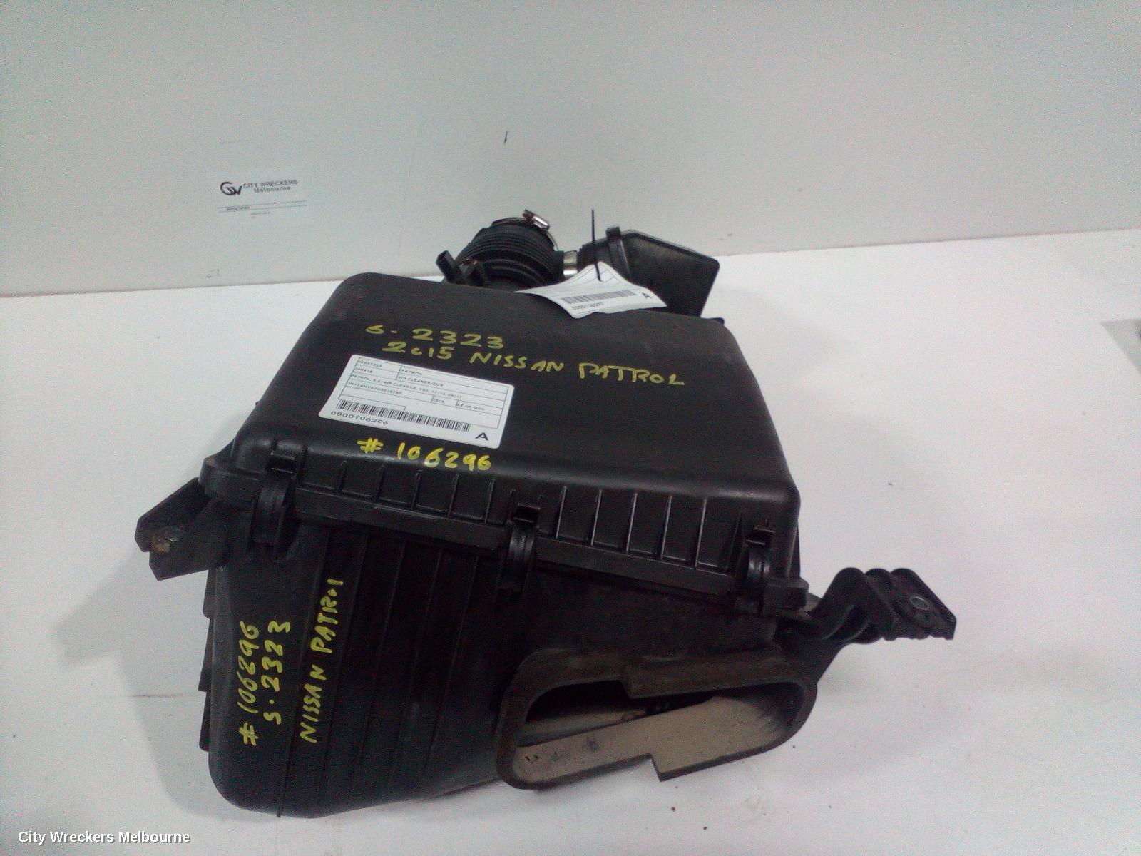 NISSAN PATROL AIR CLEANER/BOX, PETROL, 5.6, AIR CLEANER, Y62, 11/2012 - 09/2017