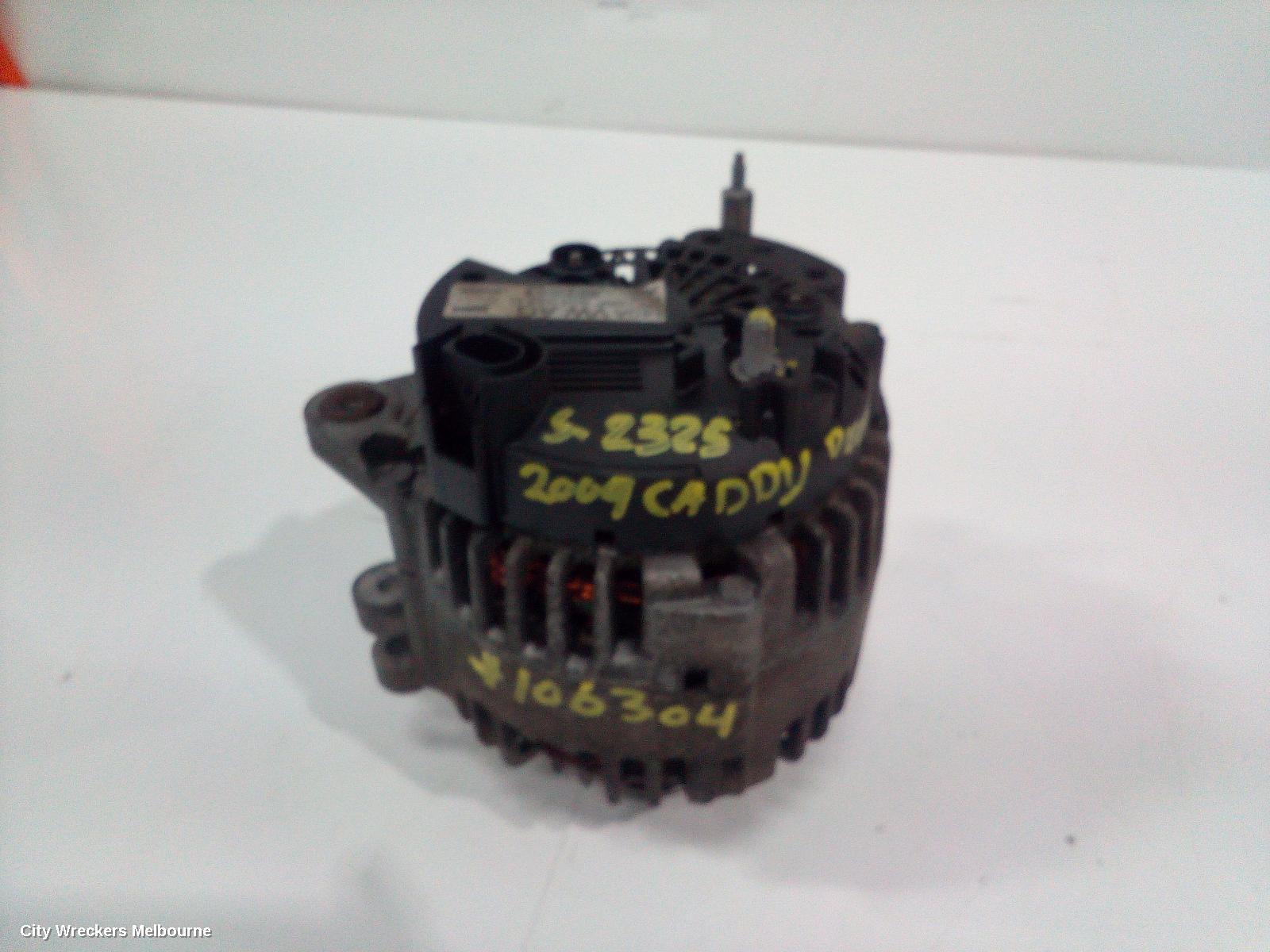 VOLKSWAGEN CADDY ALTERNATOR, DIESEL, 1.9, VALEO 140AMP, 2K, 12/2004 - 08/2010