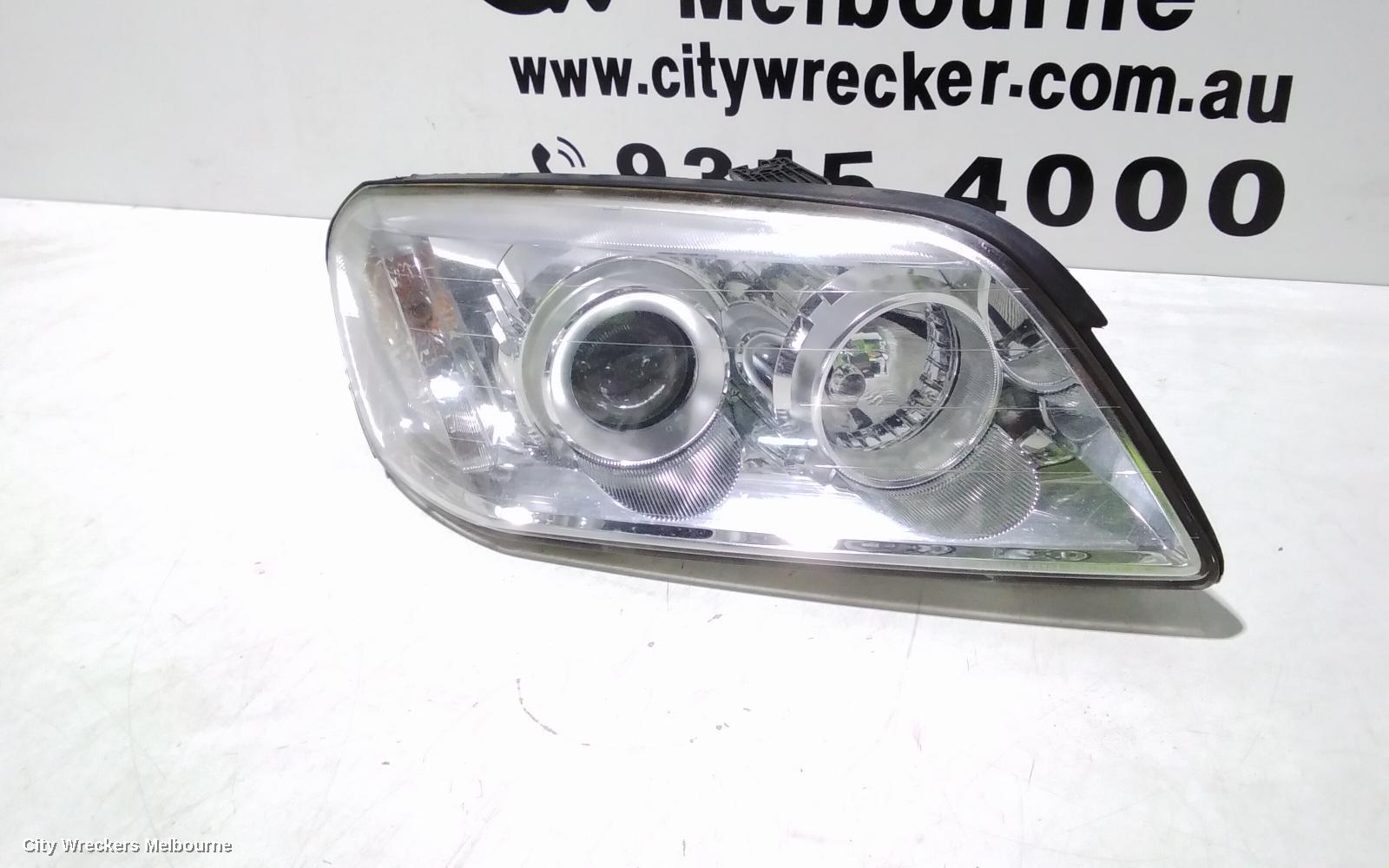 HOLDEN CAPTIVA RIGHT HEADLAMP, CG, CX/LX/SX/CAPTIVA 7 (4TH VIN = C), CHROME INNER TYPE, 09/2006 - 02/2011