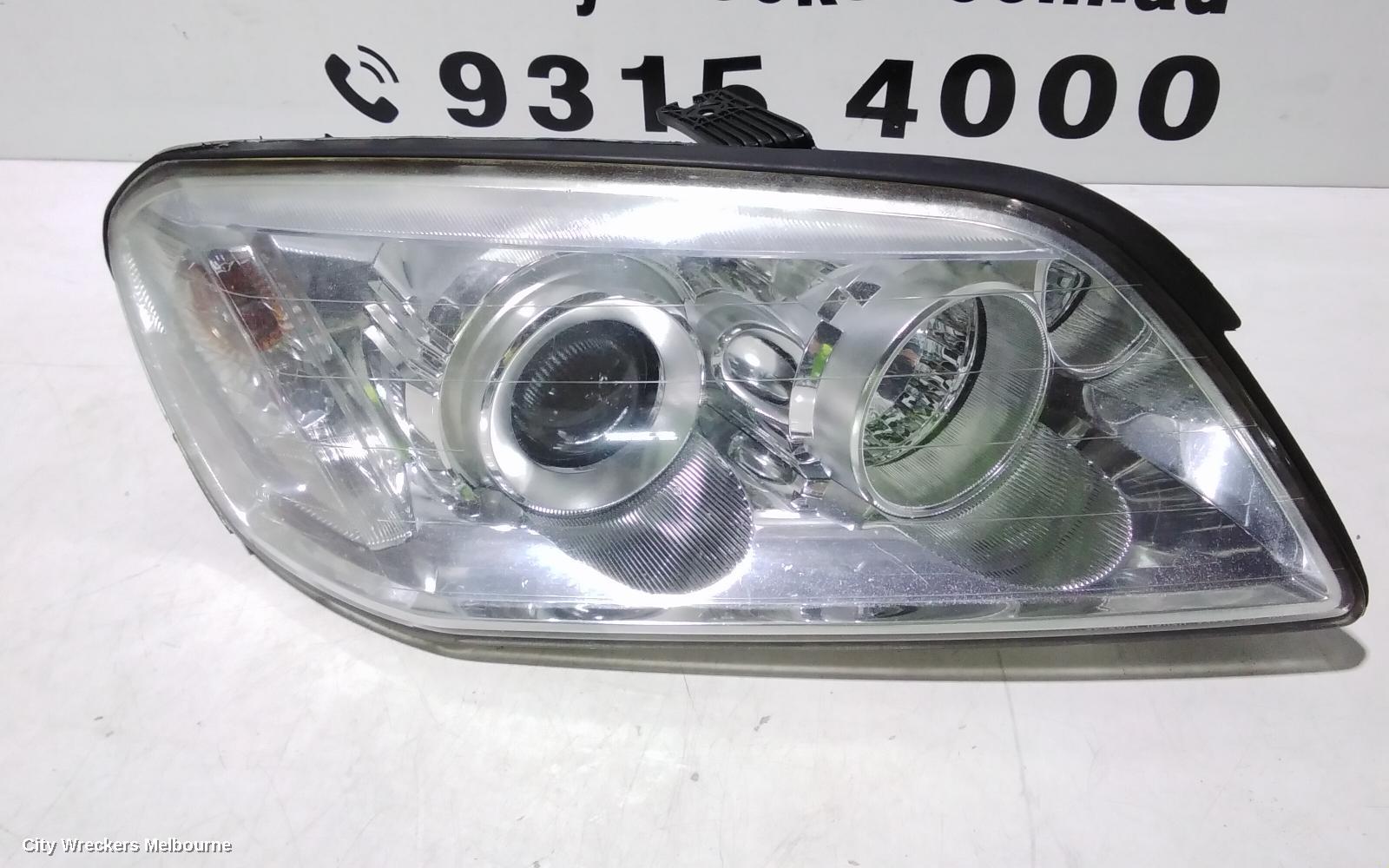 HOLDEN CAPTIVA RIGHT HEADLAMP, CG, CX/LX/SX/CAPTIVA 7 (4TH VIN = C), CHROME INNER TYPE, 09/2006 - 02/2011