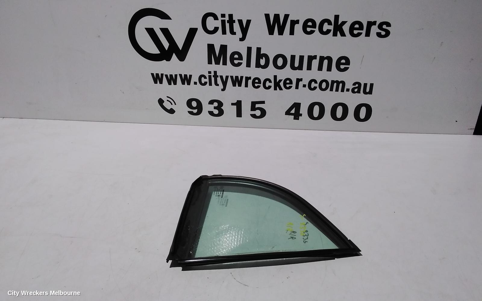 HONDA CIVIC RIGHT REAR 1/4 DOOR GLASS, 7TH GEN, SEDAN, 11/2000 - 12/2005