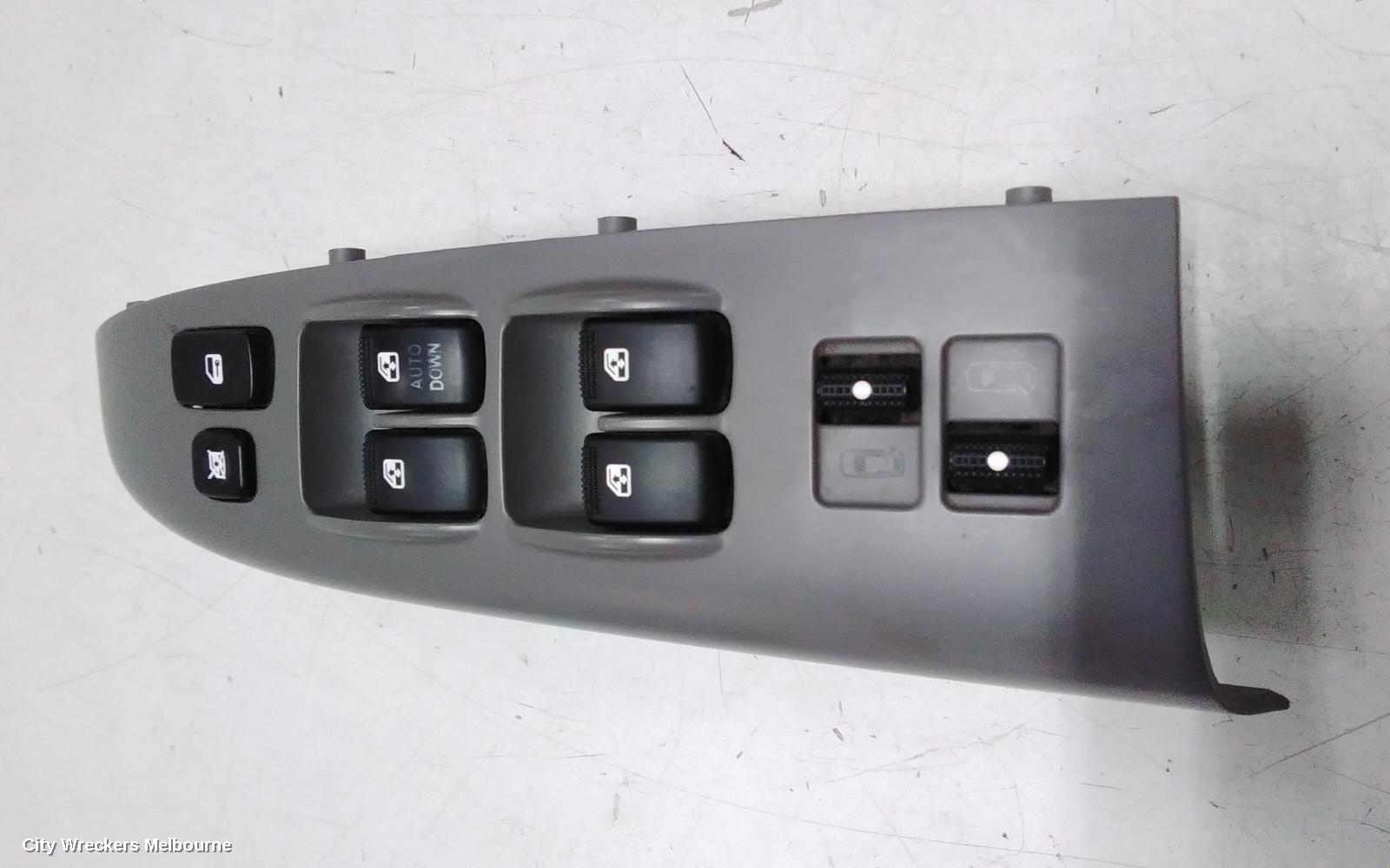 KIA CARNIVAL/GRAND CARNIVAL PWR DR WIND SWITCH, RH FRONT (MASTER SWITCH), W/ POWER SLIDE REAR DOORS TYPE, VQ, 12/2005 - 12/2014