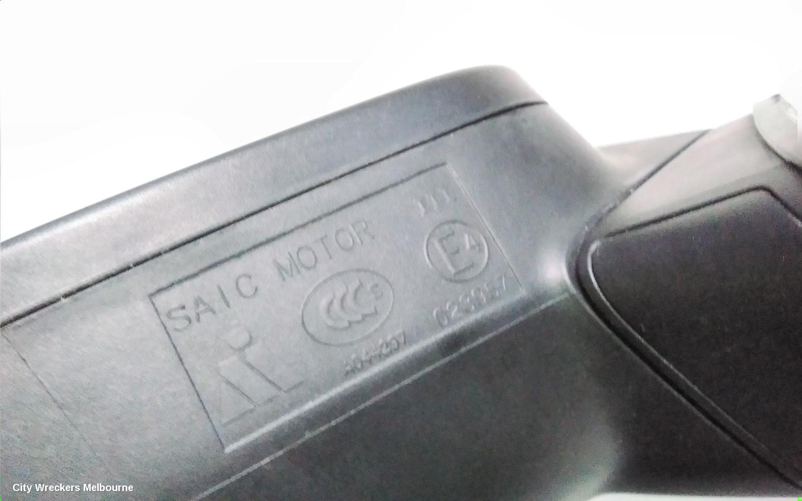 MG MG3 LEFT DOOR MIRROR, SZP1, BLACK, 07/2016 ONWARDS