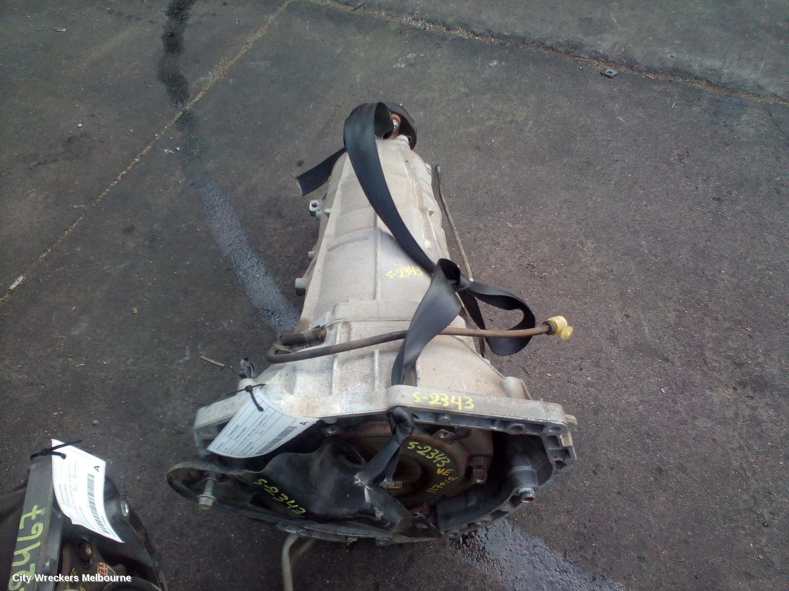 HOLDEN COMMODORE TRANS/GEARBOX, AUTO, 3.6, LLT ENG, MYB, 1BWA TAG, VE, 08/2009 - 04/2013