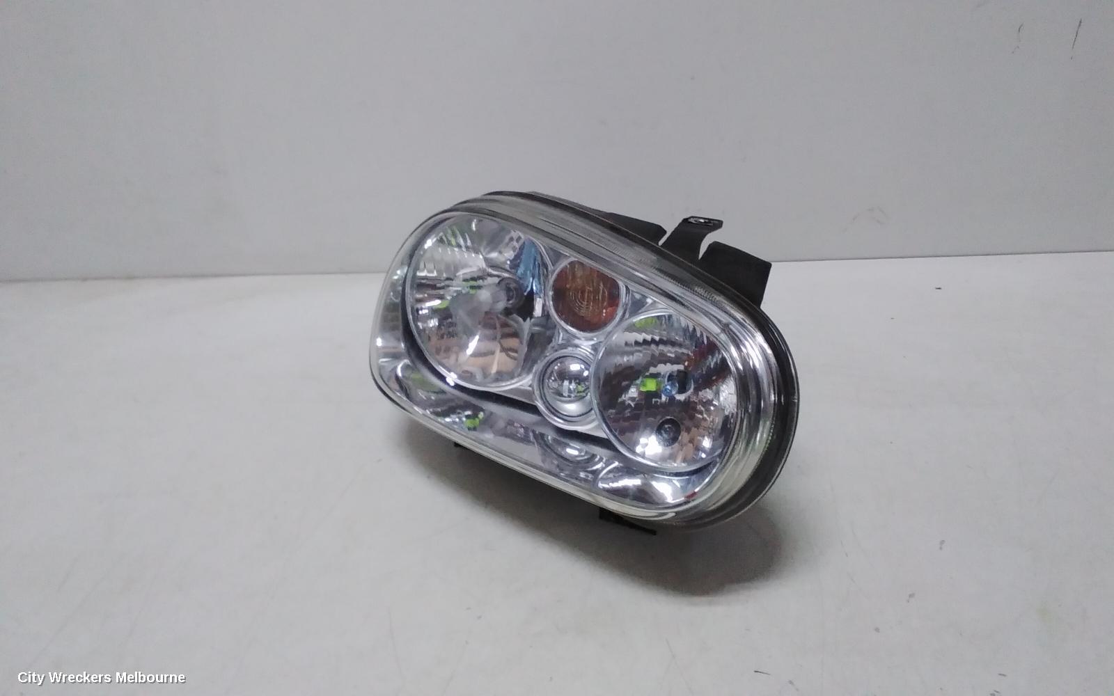 VOLKSWAGEN GOLF RIGHT HEADLAMP, GEN 4, HALOGEN TYPE, 4 GLOBES, W/ FOG, 09/1998 - 06/2004 (AUS ONLY)