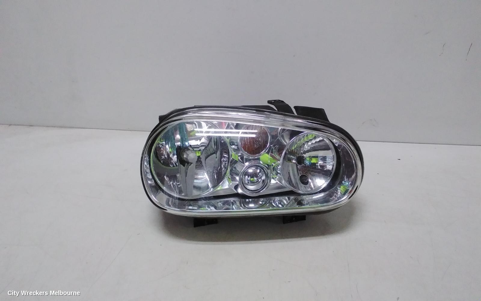 VOLKSWAGEN GOLF RIGHT HEADLAMP, GEN 4, HALOGEN TYPE, 4 GLOBES, W/ FOG, 09/1998 - 06/2004 (AUS ONLY)