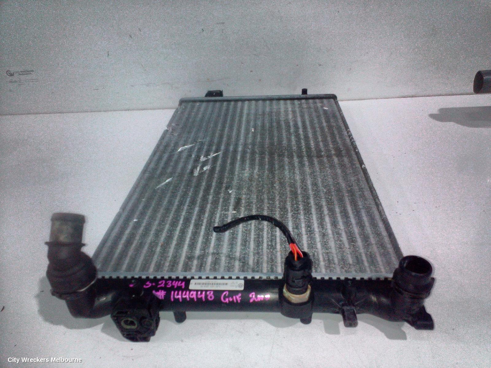 VOLKSWAGEN GOLF RADIATOR, MANUAL T/M, GEN 4, 09/1998 - 04/2004 (AUS ONLY)