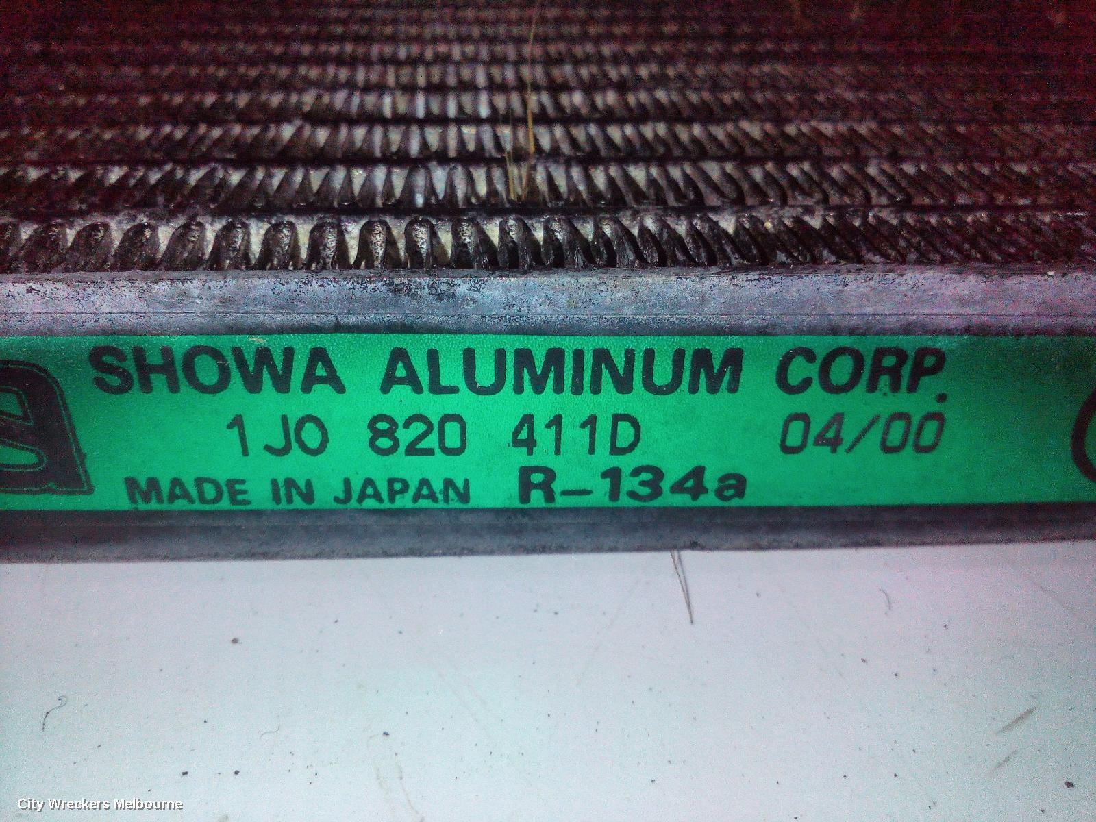 VOLKSWAGEN GOLF A/C CONDENSER, GEN 4, 09/1998 - 06/2004 (AUS ONLY)