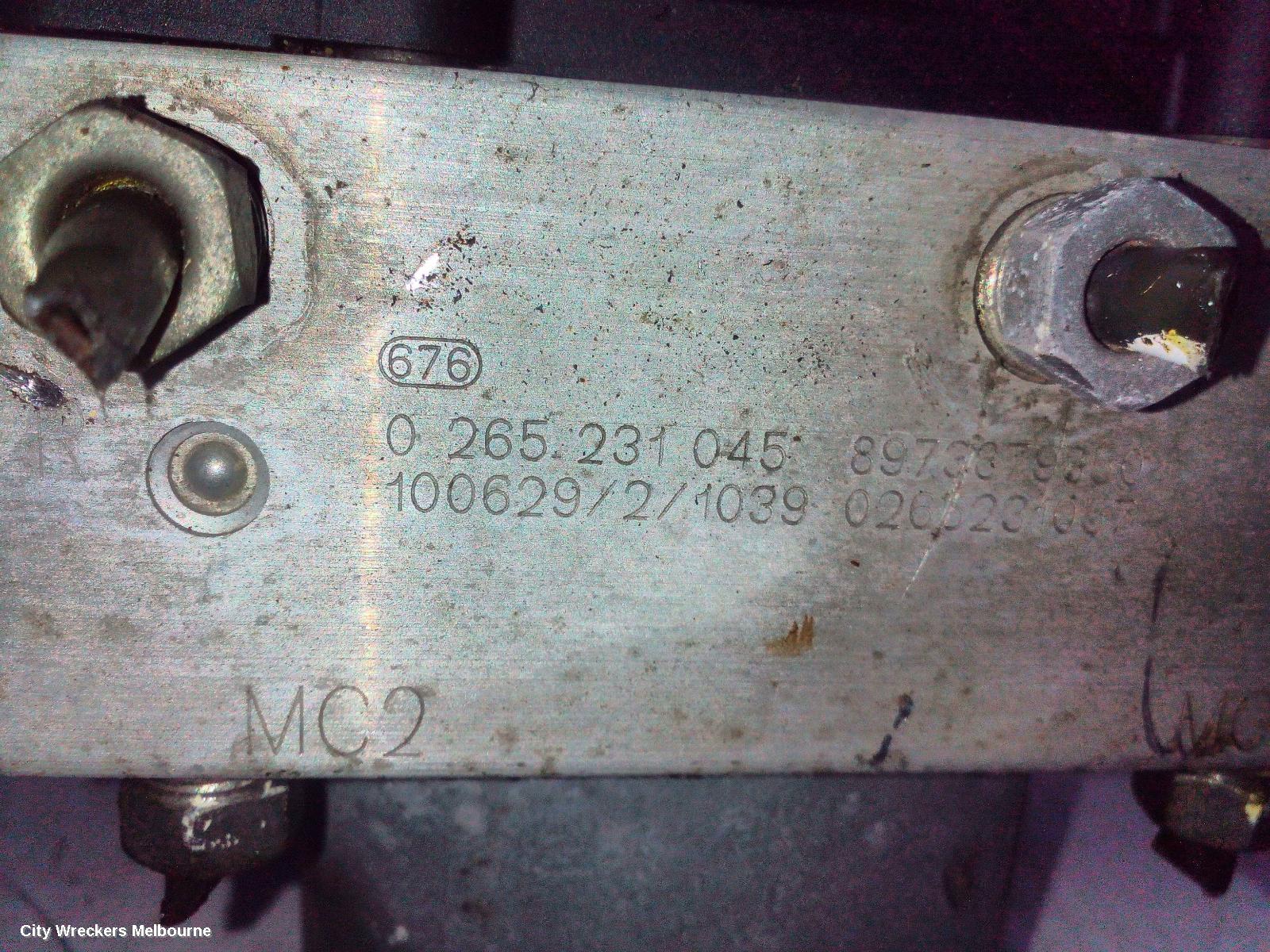 HOLDEN COLORADO ABS PUMP/MODULATOR, RC, DIESEL, 05/2008 - 12/2011