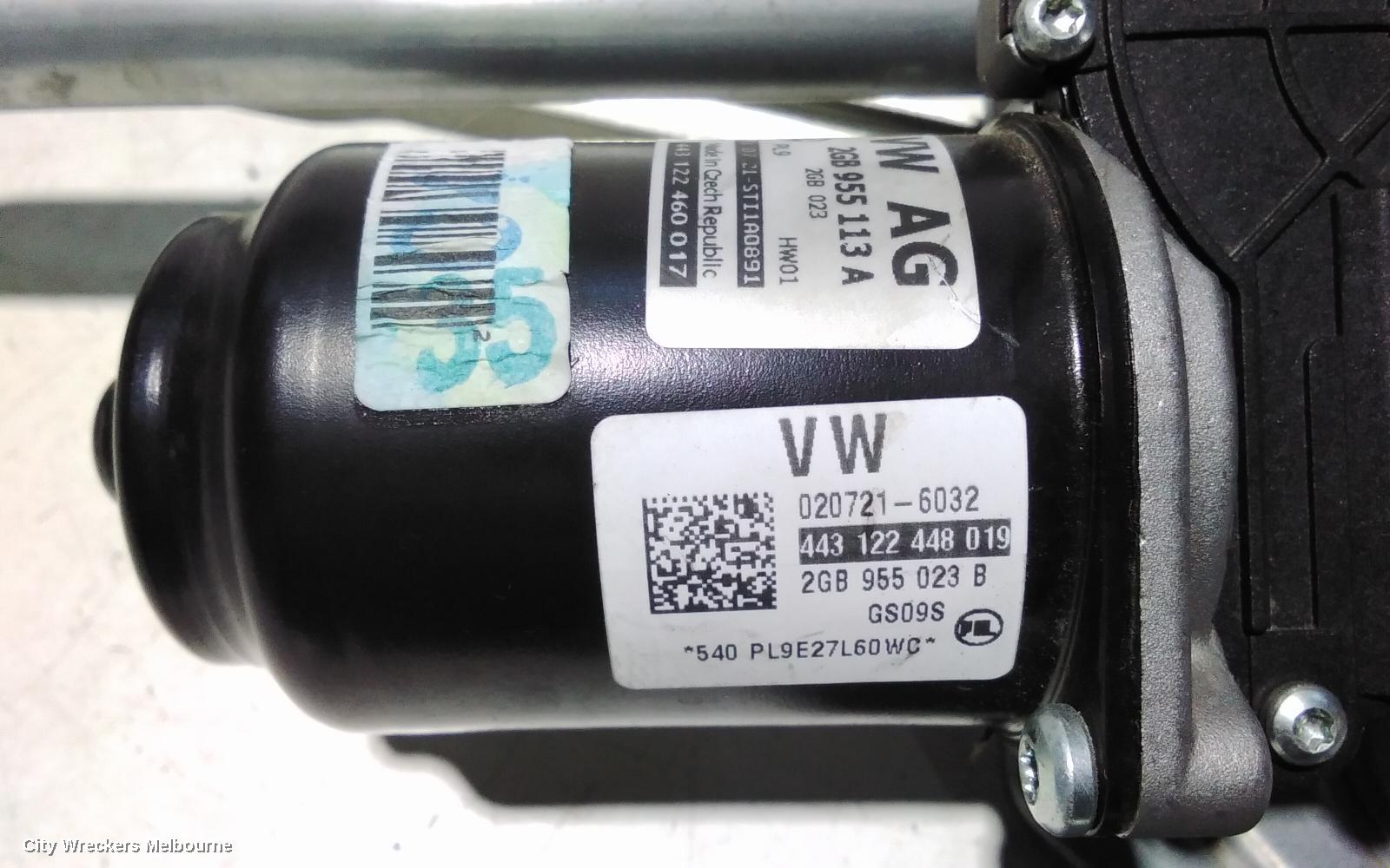 VOLKSWAGEN T-ROC WIPER MOTOR, FRONT, A1, 03/2020 ONWARDS