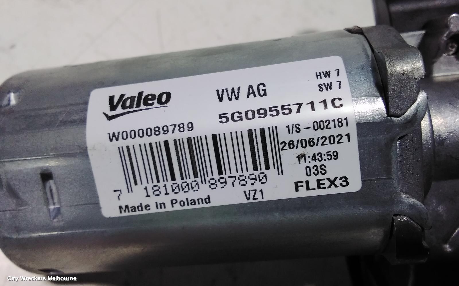 VOLKSWAGEN T-ROC WIPER MOTOR, TAILGATE, A1, 03/2020 ONWARDS