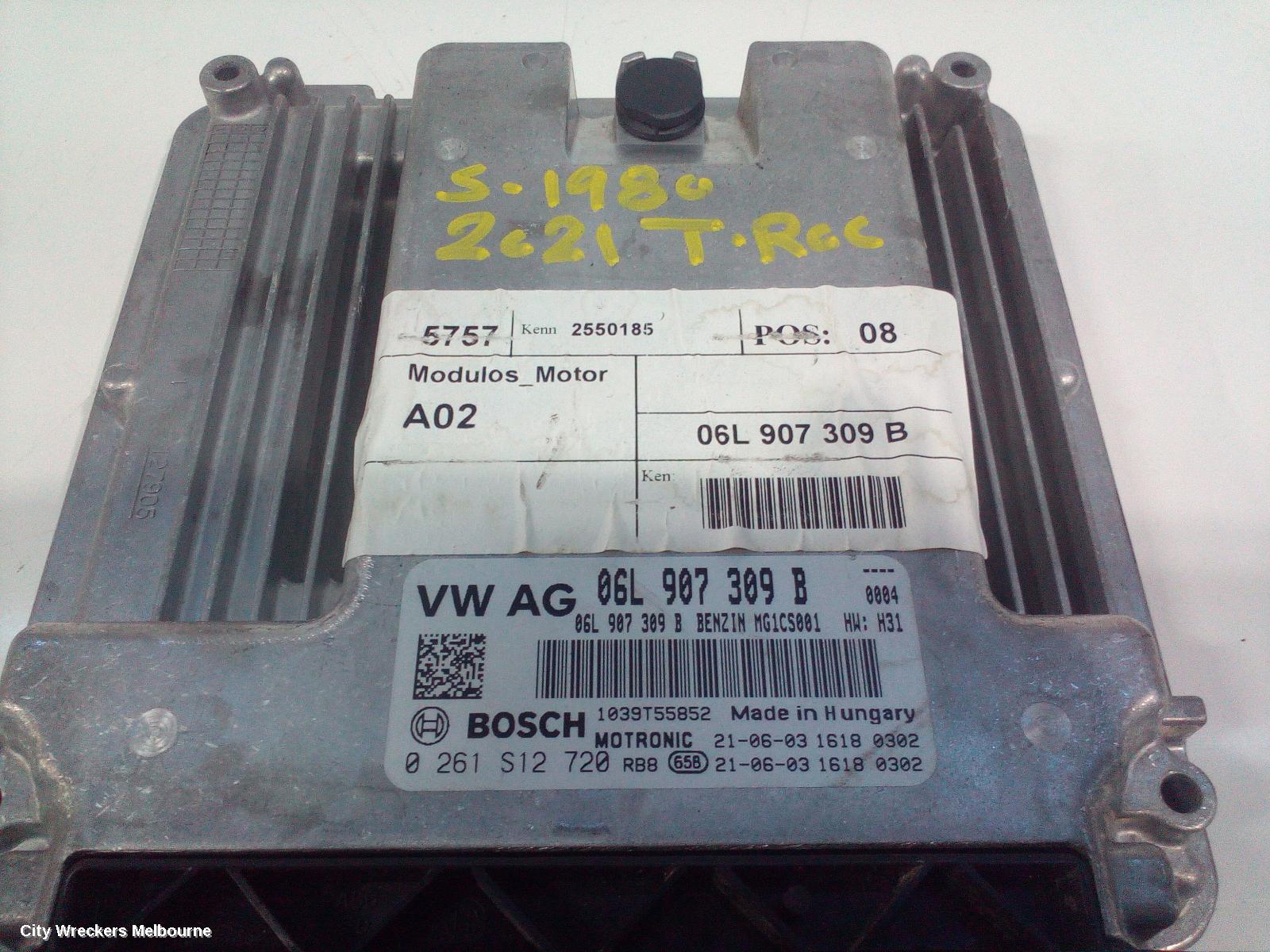VOLKSWAGEN T-ROC ECU, ENGINE ECU, 2.0, PETROL, CZPB CODE, ECU ONLY, A1, 03/2020 ONWARDS