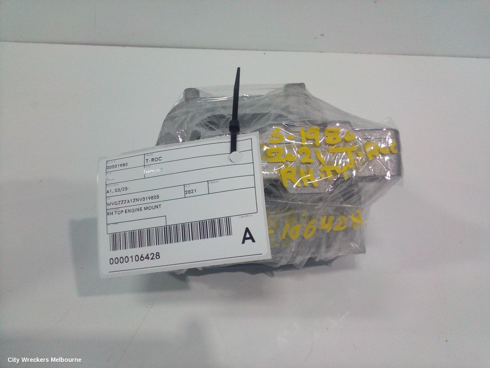 VOLKSWAGEN T-ROC MOUNT, A1, 03/2020 - 12/2025