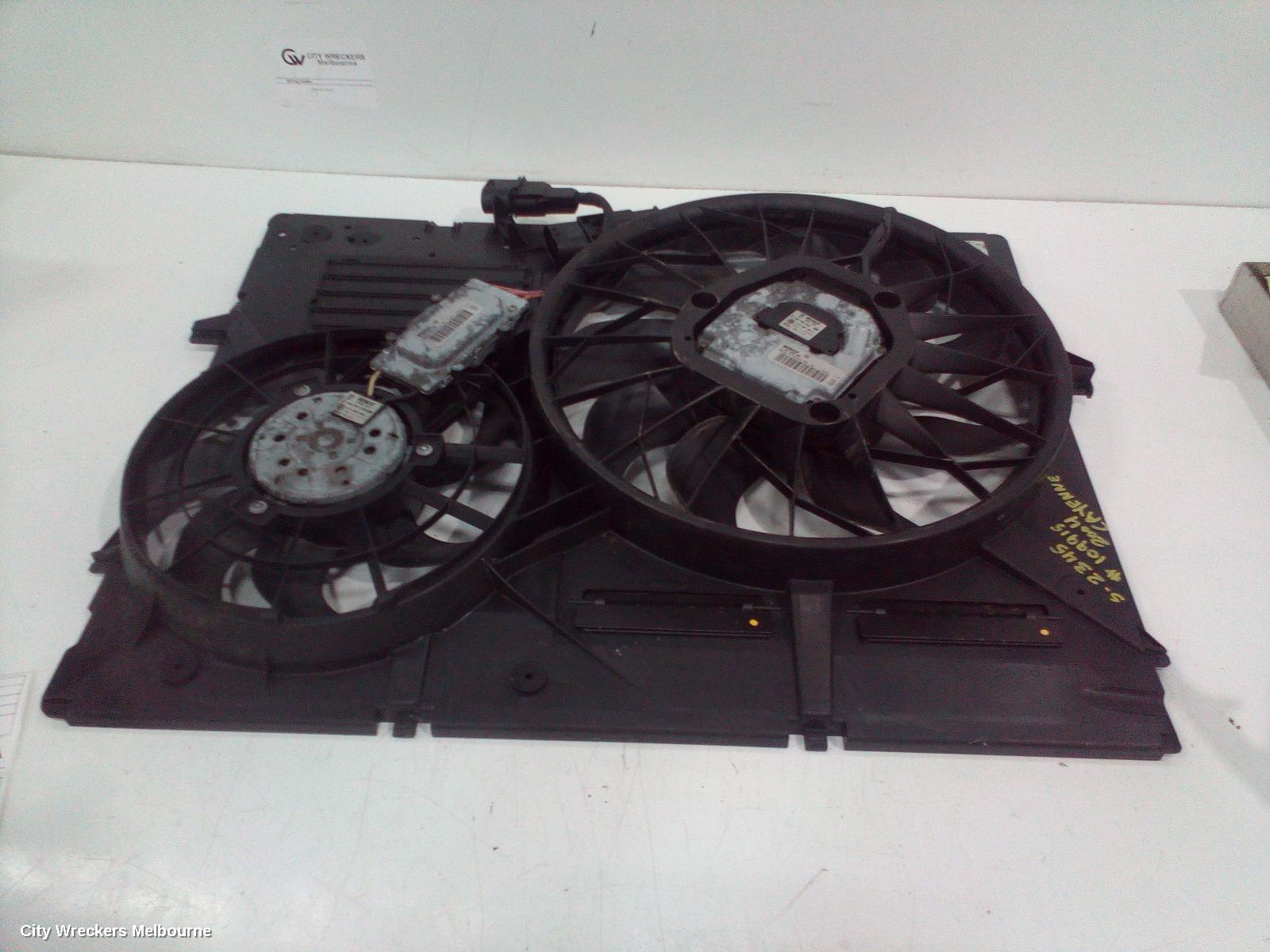 PORSCHE CAYENNE FAN, DOUBLE FAN ASSY, PETROL, 9PA, 06/2003 - 06/2010