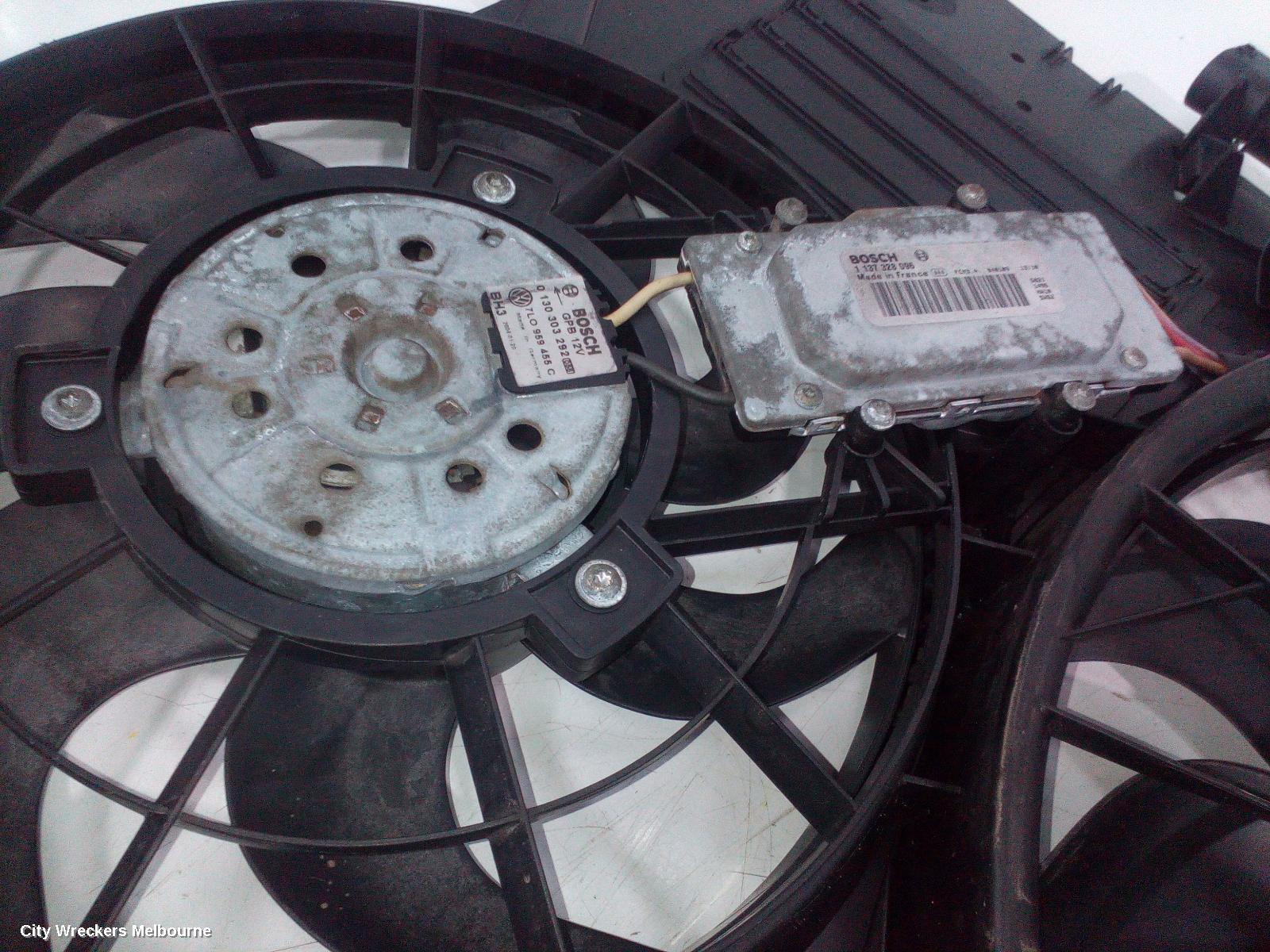 PORSCHE CAYENNE FAN, DOUBLE FAN ASSY, PETROL, 9PA, 06/2003 - 06/2010