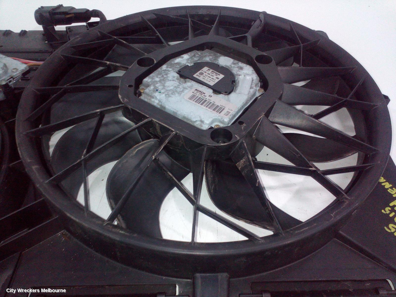 PORSCHE CAYENNE FAN, DOUBLE FAN ASSY, PETROL, 9PA, 06/2003 - 06/2010