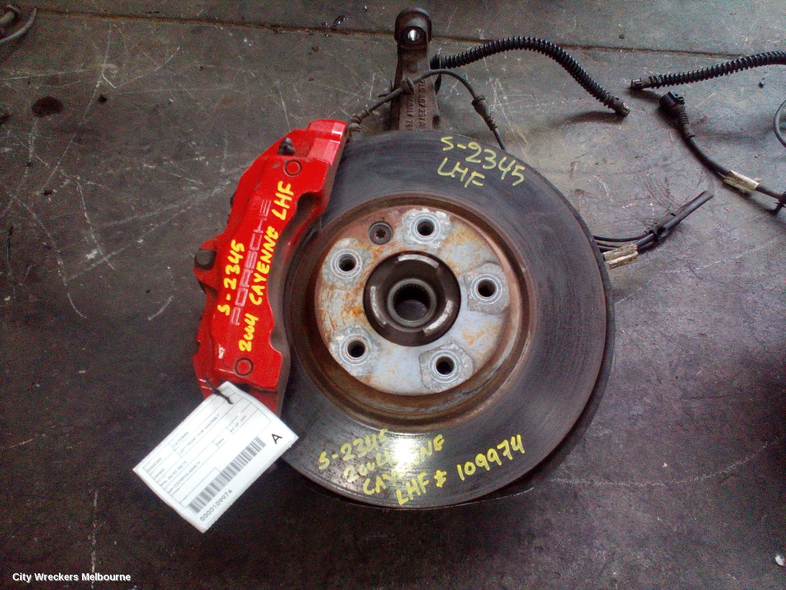 PORSCHE CAYENNE LEFT FRONT HUB ASSEMBLY, 9PA, 06/2003 - 06/2010