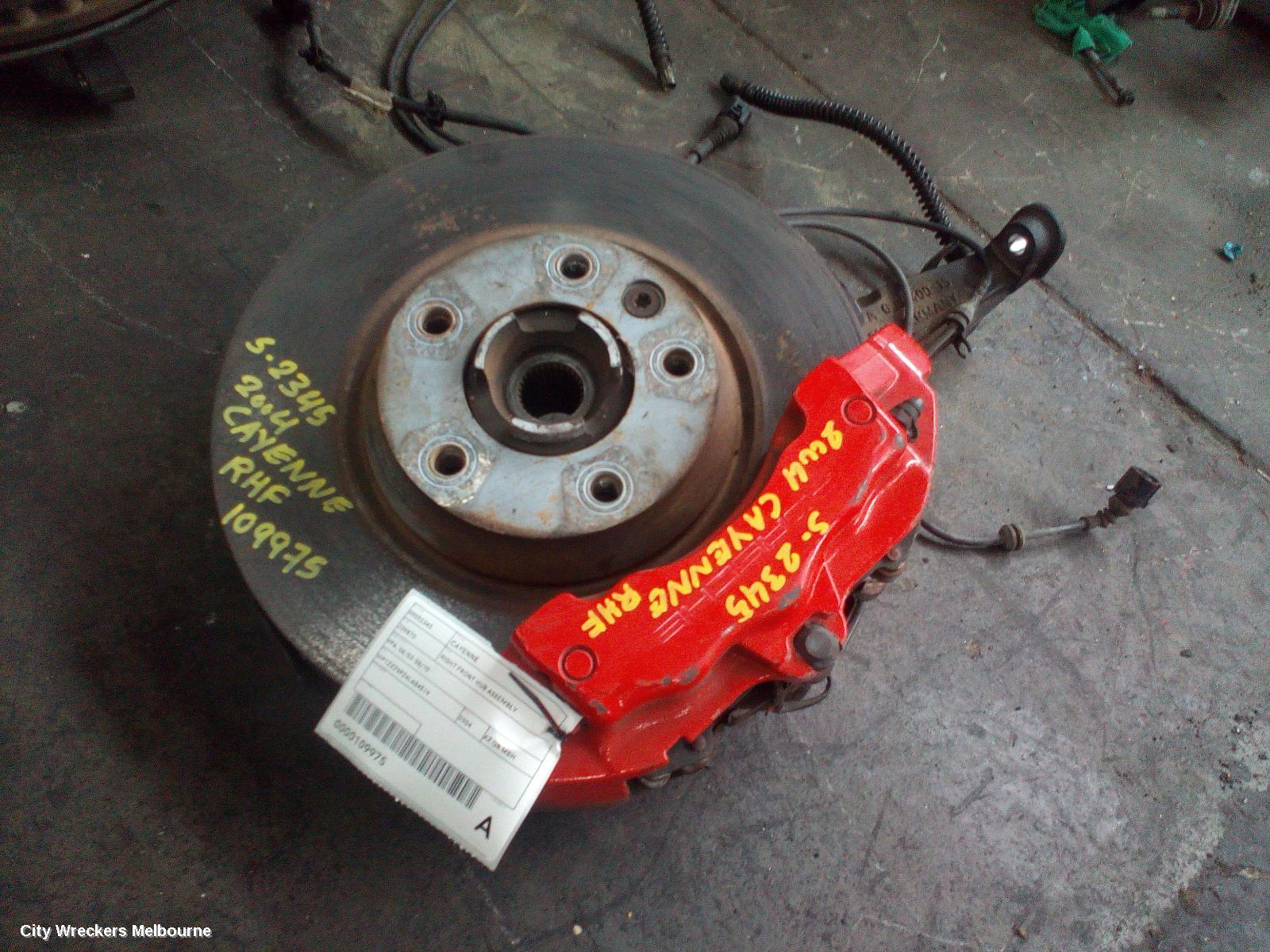 PORSCHE CAYENNE RIGHT FRONT HUB ASSEMBLY, 9PA, 06/2003 - 06/2010
