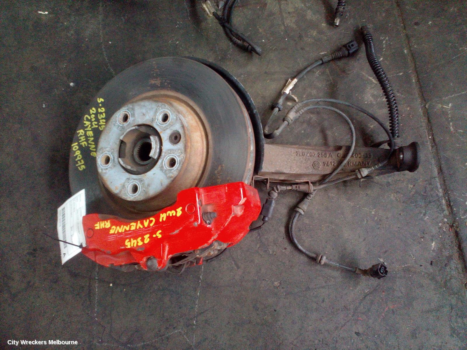 PORSCHE CAYENNE RIGHT FRONT HUB ASSEMBLY, 9PA, 06/2003 - 06/2010
