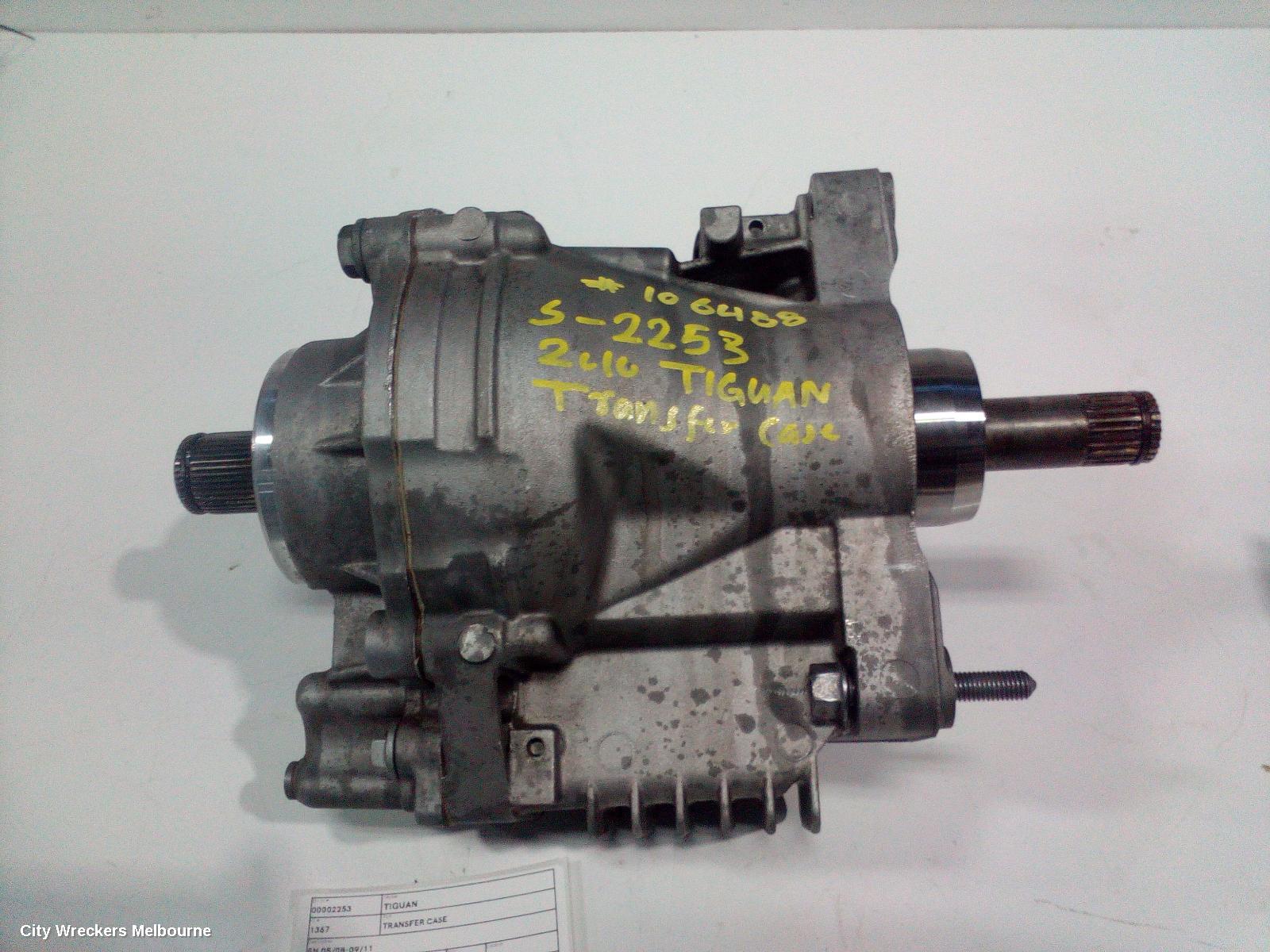 VOLKSWAGEN TIGUAN TRANSFER CASE, AUTO, DIESEL/PETROL, 2.0, AQ450, 6 SPEED, 5N, 05/2008 - 08/2016
