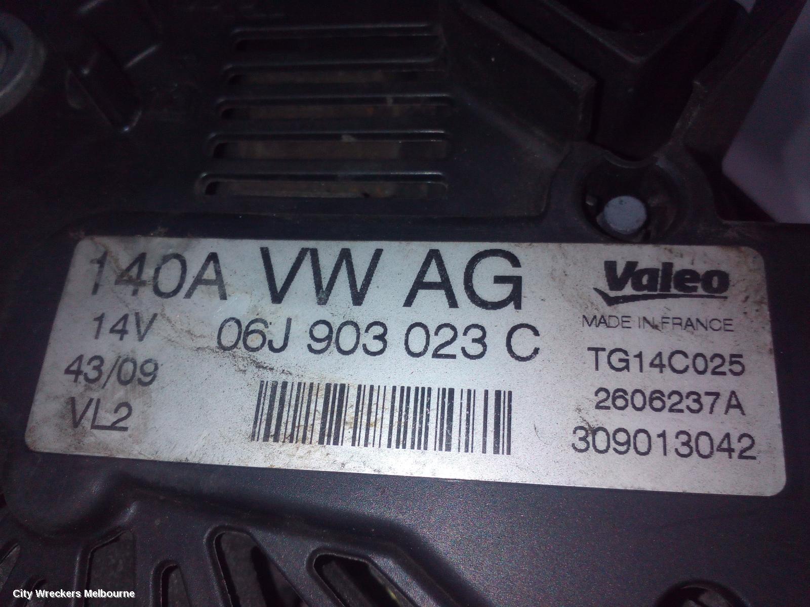 VOLKSWAGEN TIGUAN ALTERNATOR, PETROL, 2.0, VALEO, 5N, 05/2008 - 08/2016