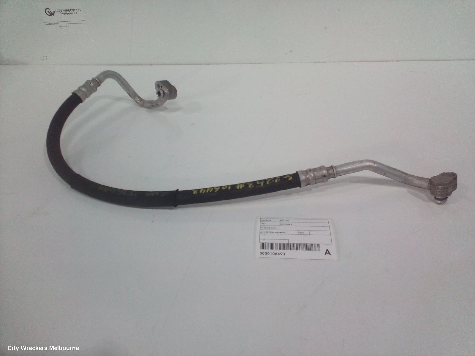 VOLKSWAGEN TIGUAN A/C HOSES, 5N 05/2008 - 09/2011