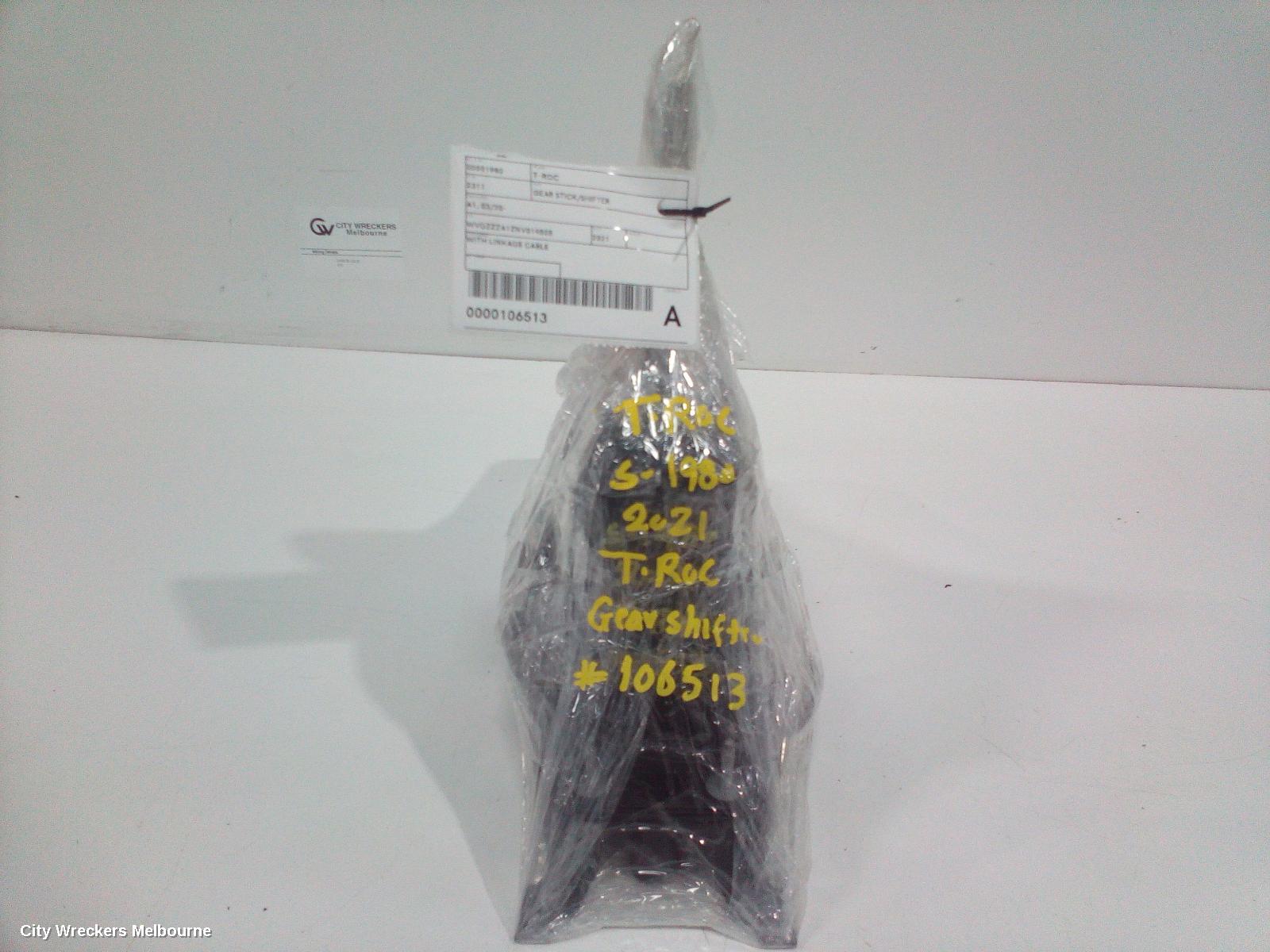 VOLKSWAGEN T-ROC GEAR STICK/SHIFTER, A1, AUTO T/M, 03/2020 - 07/2022