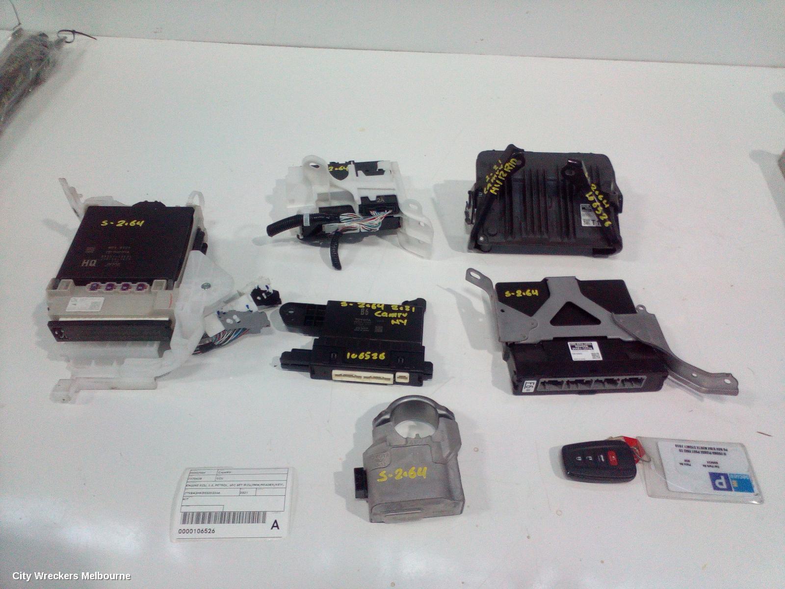 TOYOTA CAMRY ECU, ENGINE ECU, 2.5, PETROL, SEC SET (ECU/IMM/READER/KEY), XV70, 09/2017 ONWARDS