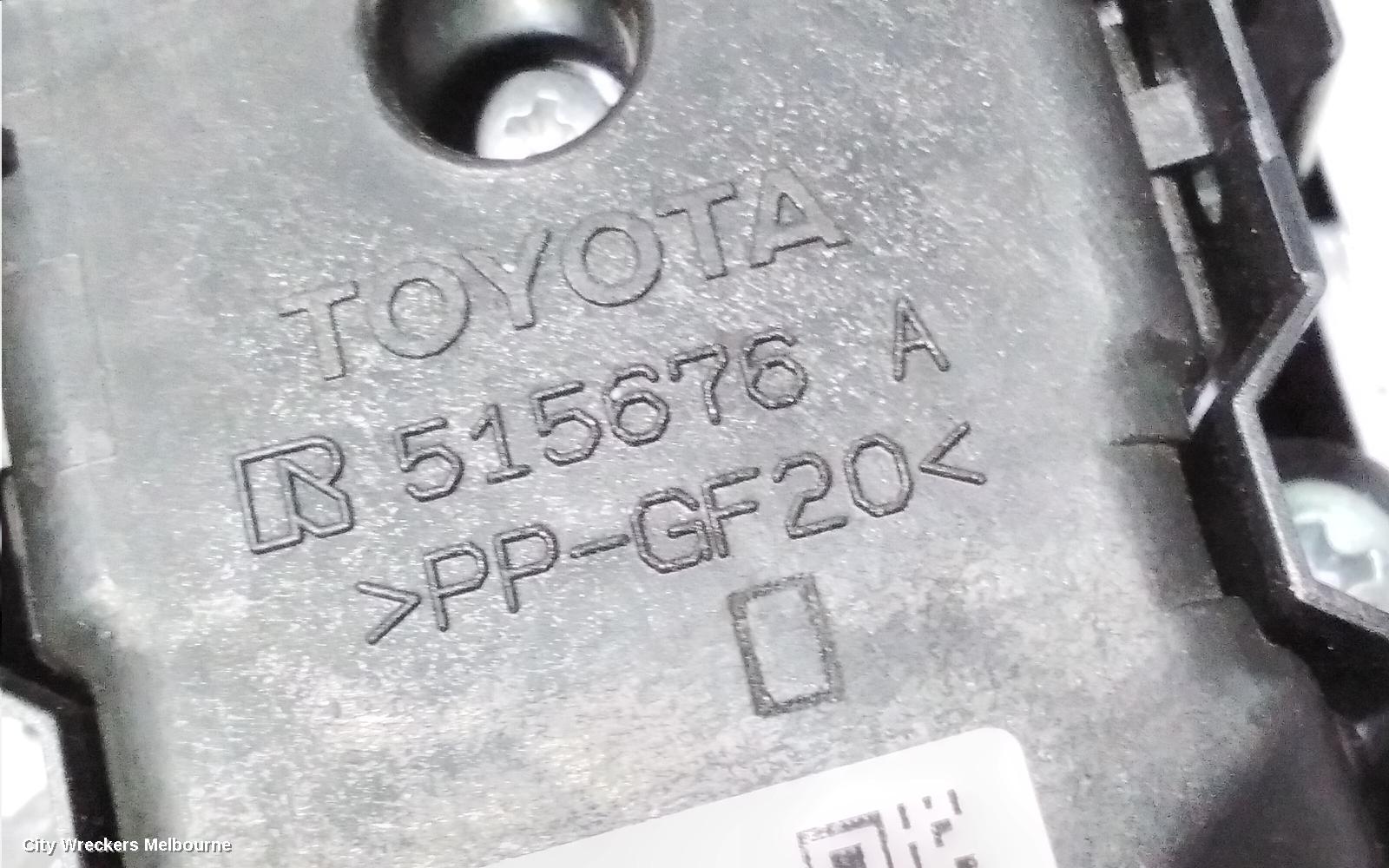 TOYOTA CAMRY PWR DR WIND SWITCH, RH FRONT (MASTER SWITCH), XV70, 09/2017 - 01/2021