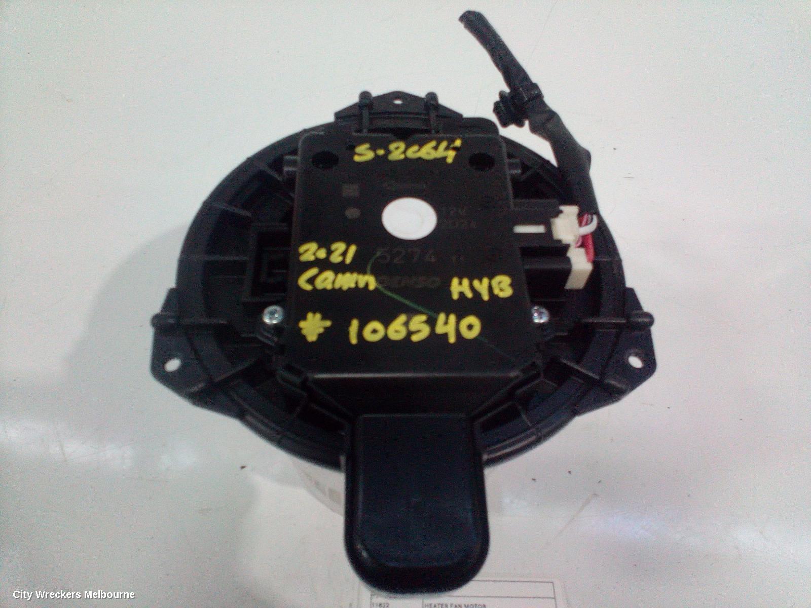 TOYOTA CAMRY HEATER FAN MOTOR, XV70, PETROL, 2.5, A25A-FXS, HYBRID TYPE, 09/2017 ONWARDS