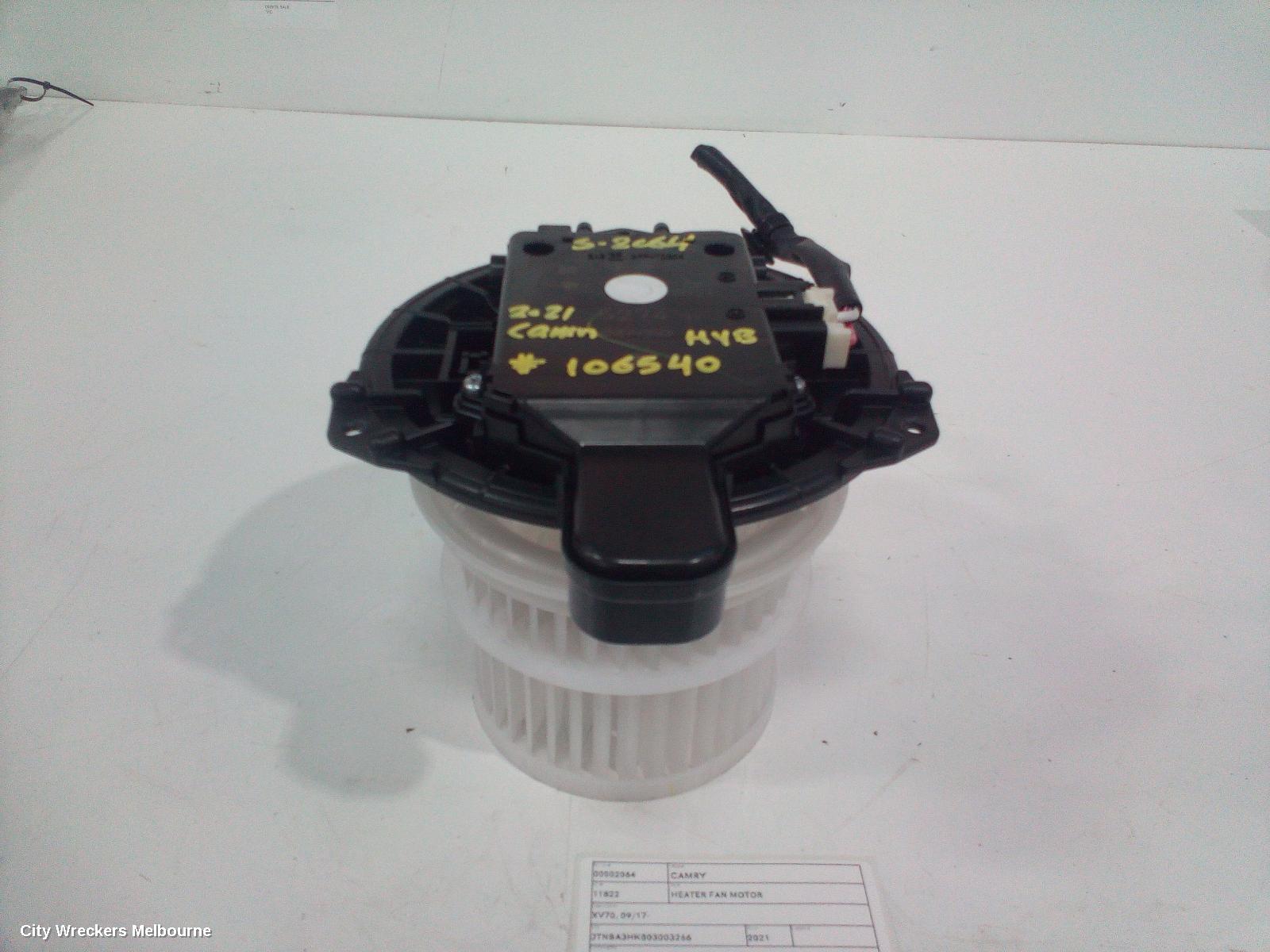 TOYOTA CAMRY HEATER FAN MOTOR, XV70, PETROL, 2.5, A25A-FXS, HYBRID TYPE, 09/2017 ONWARDS