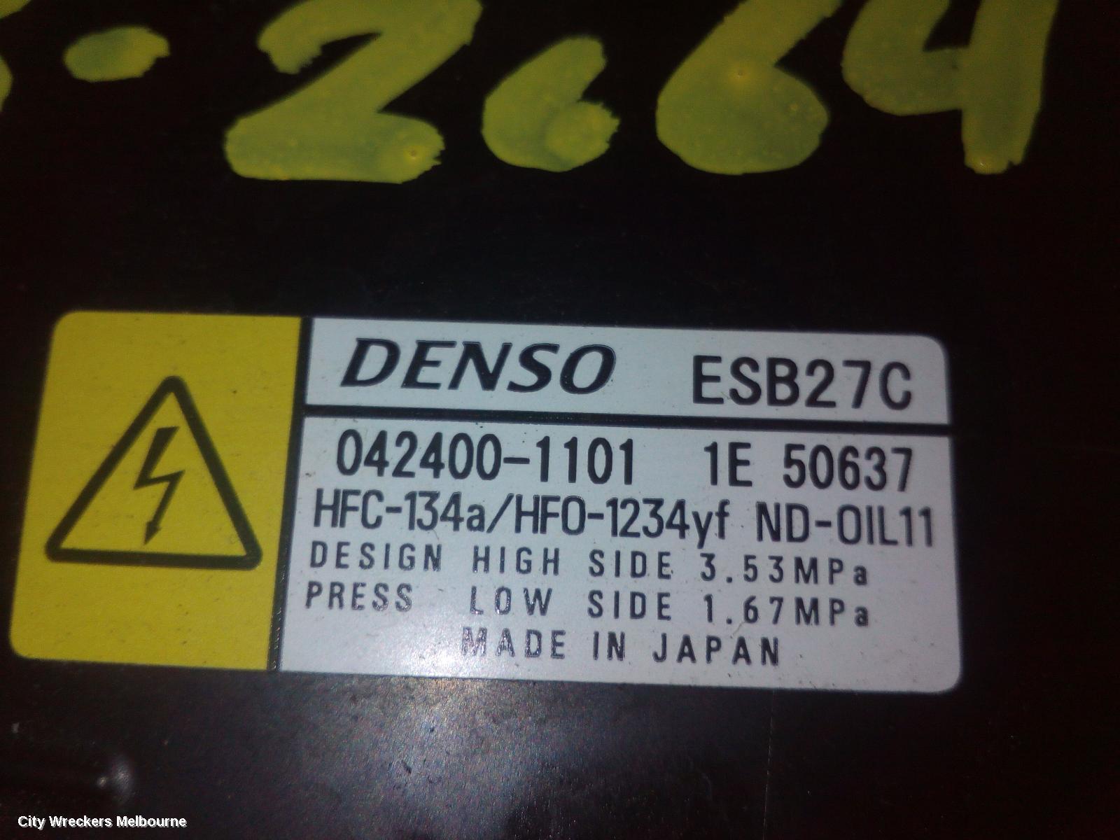 TOYOTA CAMRY A/C COMPRESSOR, XV70, 2.5, A25A-FXS, PETROL, HYBRID, 09/2017 ONWARDS