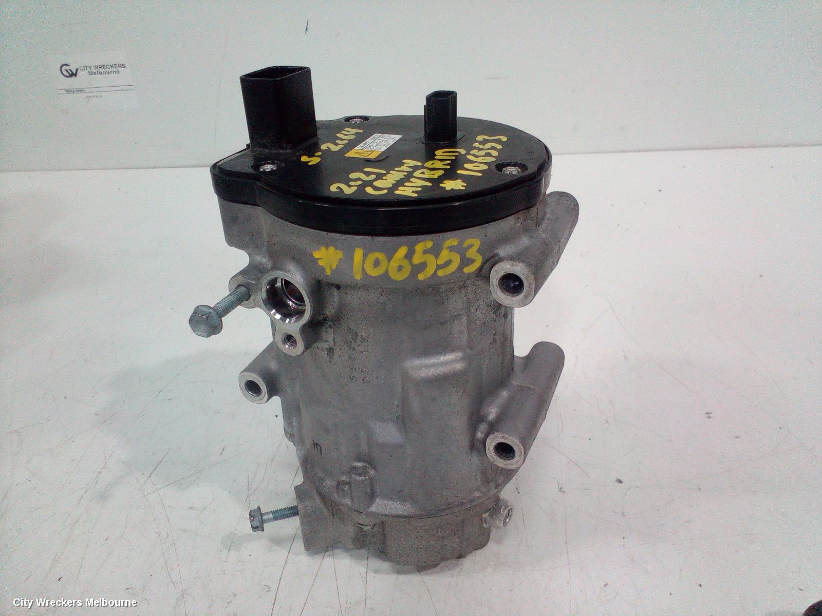 TOYOTA CAMRY A/C COMPRESSOR, XV70, 2.5, A25A-FXS, PETROL, HYBRID, 09/2017 ONWARDS