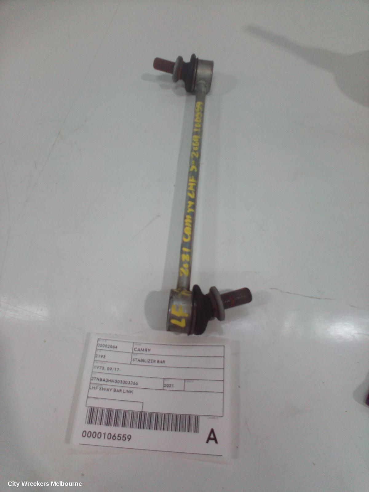 TOYOTA CAMRY STABILISER BAR, XV70, 09/2017 - 05/2024