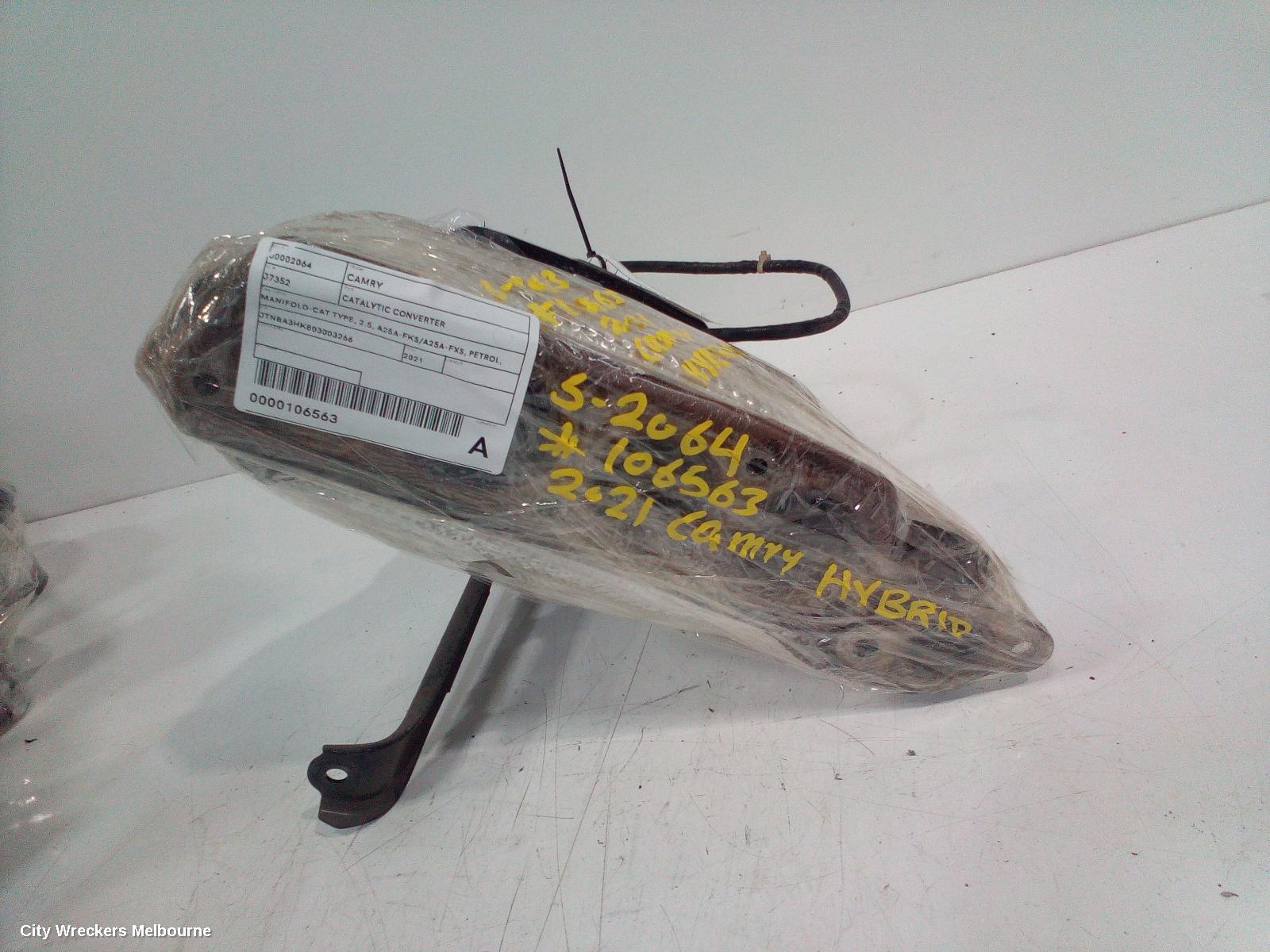 TOYOTA CAMRY CATALYTIC CONVERTER, MANIFOLD-CAT TYPE, 2.5, A25A-FKS/A25A-FXS, PETROL, XV70, 09/2017 ONWARDS