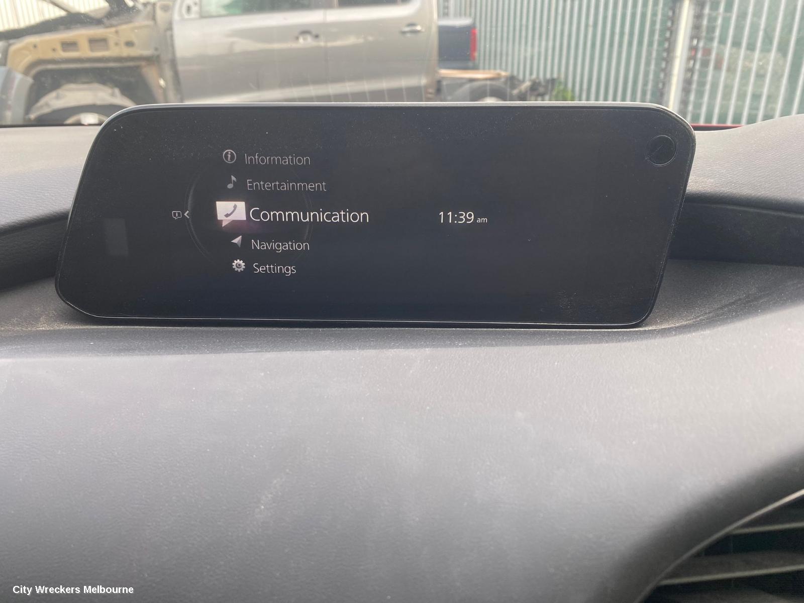 MAZDA 3 RADIO/CD/DVD/SAT/TV, DISPLAY UNIT, 8.8IN, BP, 03/2019 ONWARDS