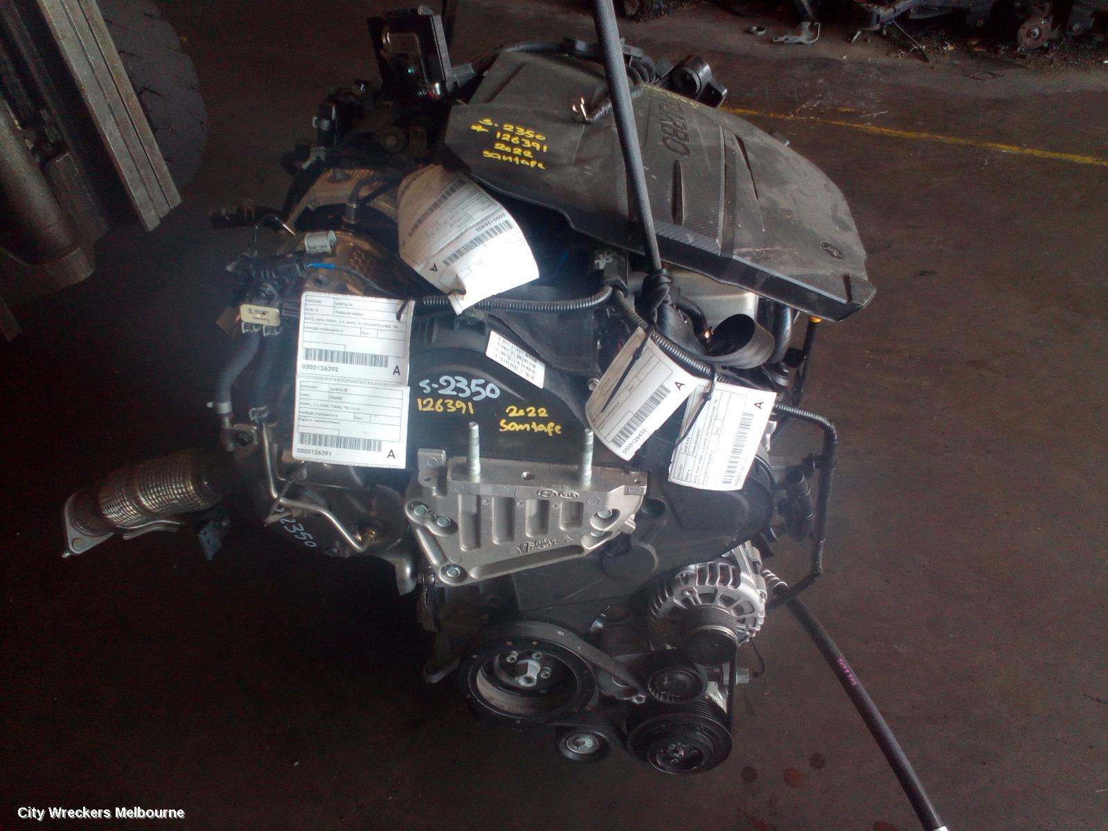 HYUNDAI SANTA FE ENGINE, DIESEL, 2.2, D4HE, TURBO, TM, 12/2020 ONWARDS