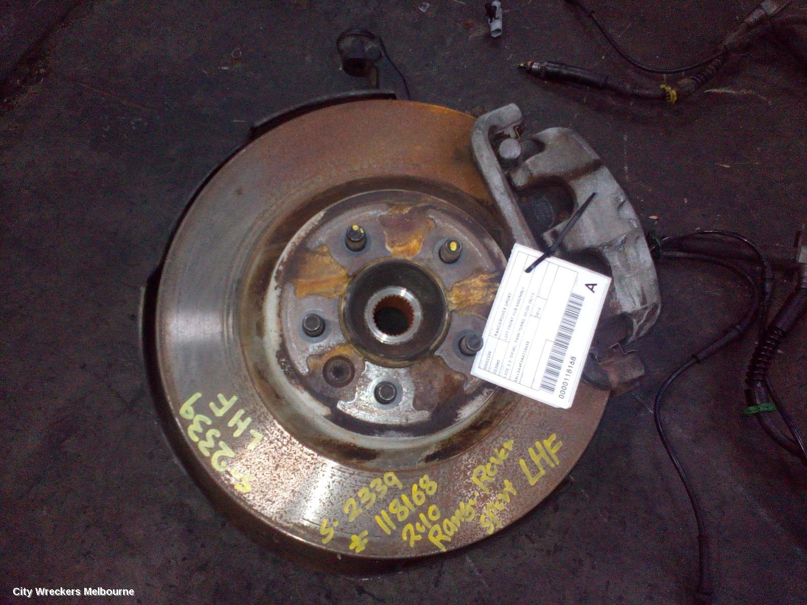 LAND ROVER RANGEROVER SPORT LEFT FRONT HUB ASSEMBLY, L320, 3.0, DIESEL, TWIN TURBO, 09/2009 - 05/2013